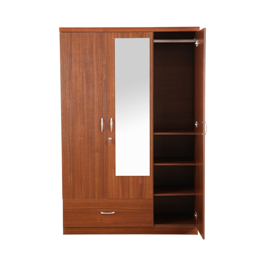 Ultima 3 door wardrobe in Walnut Colour