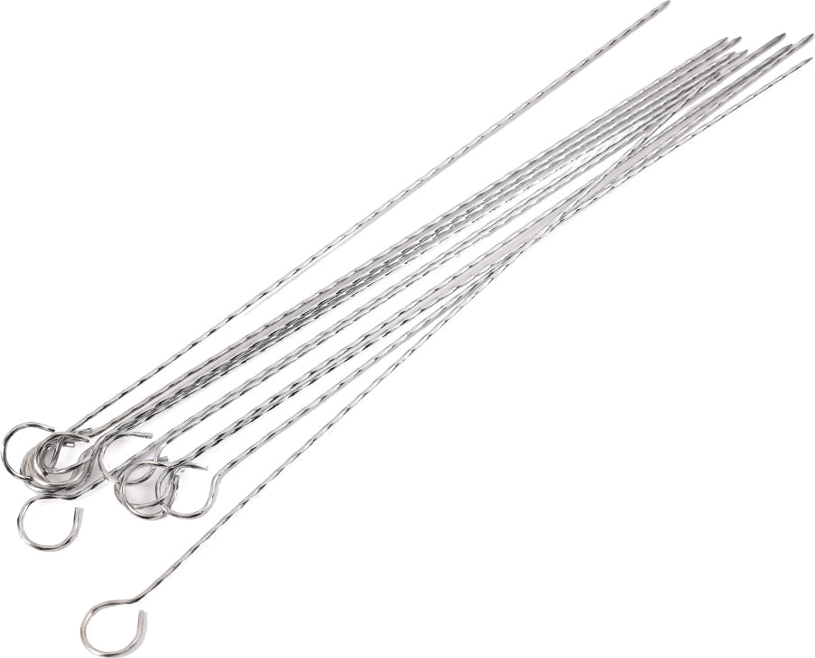 Barbeque Steel Skewers Sticks Medium in Silver Colour
