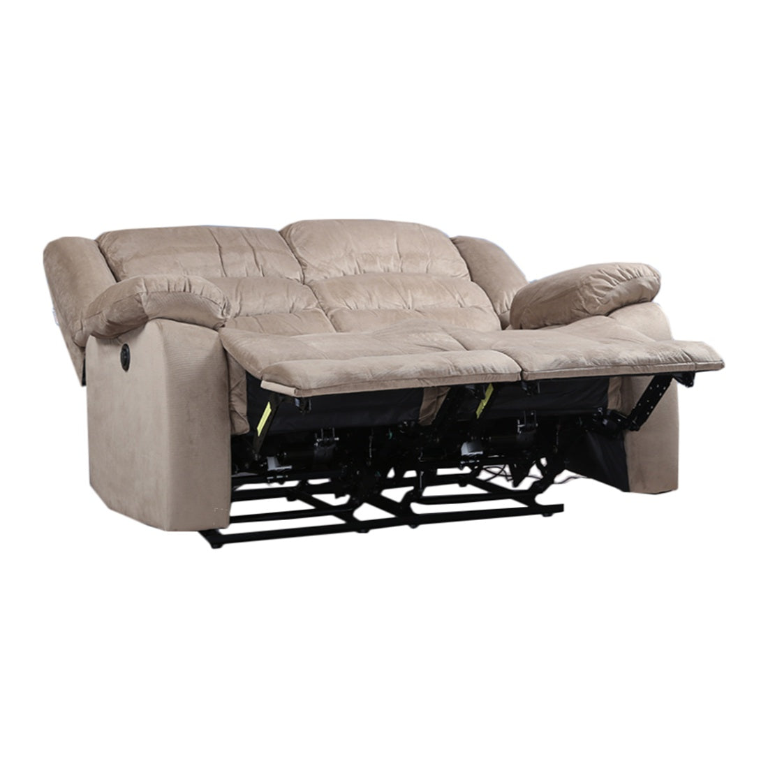 Bradford Fabric Two Seater Recliner in Beige Colour