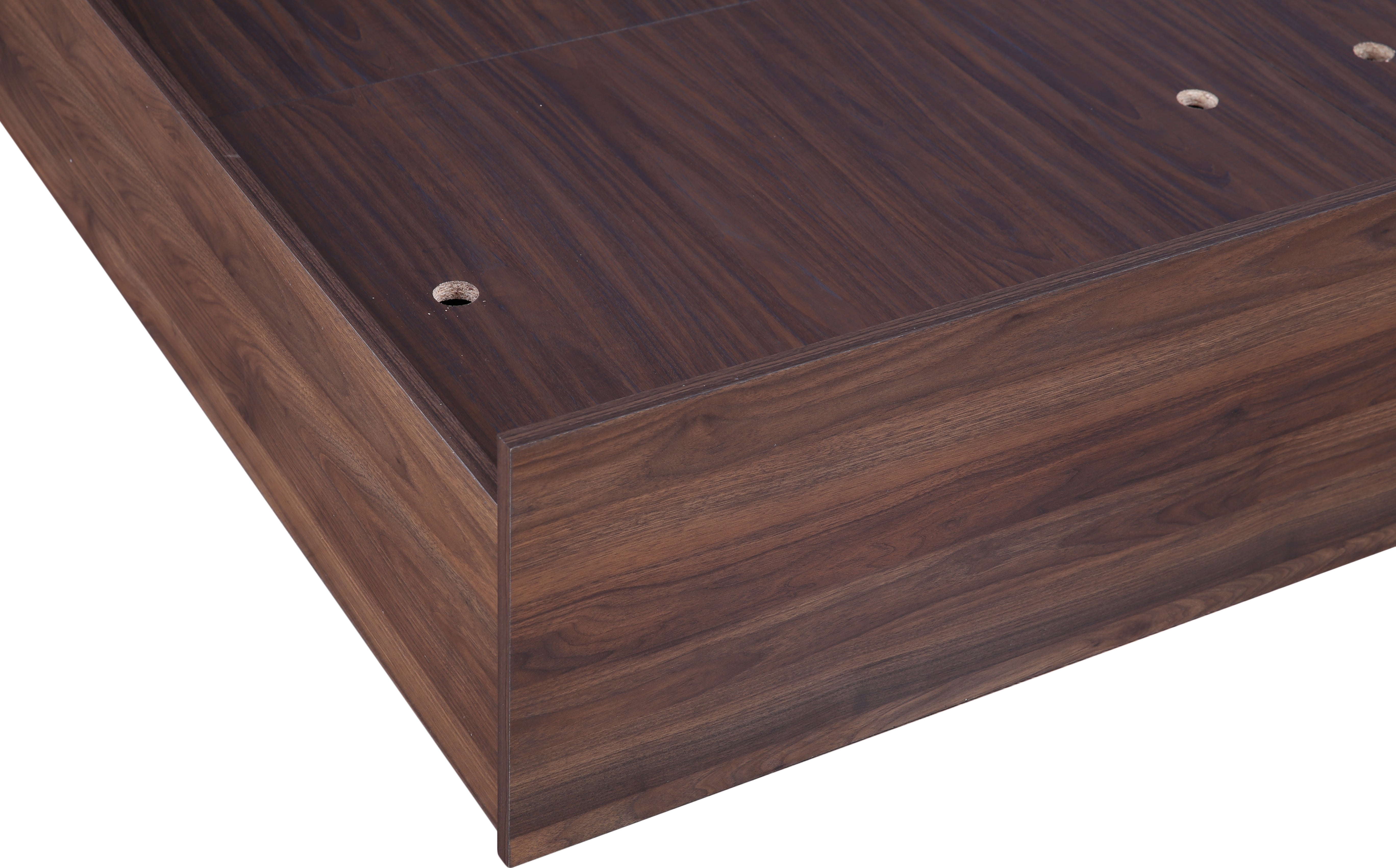 Alyssa Queen bed with Box storage in Wenge Colour