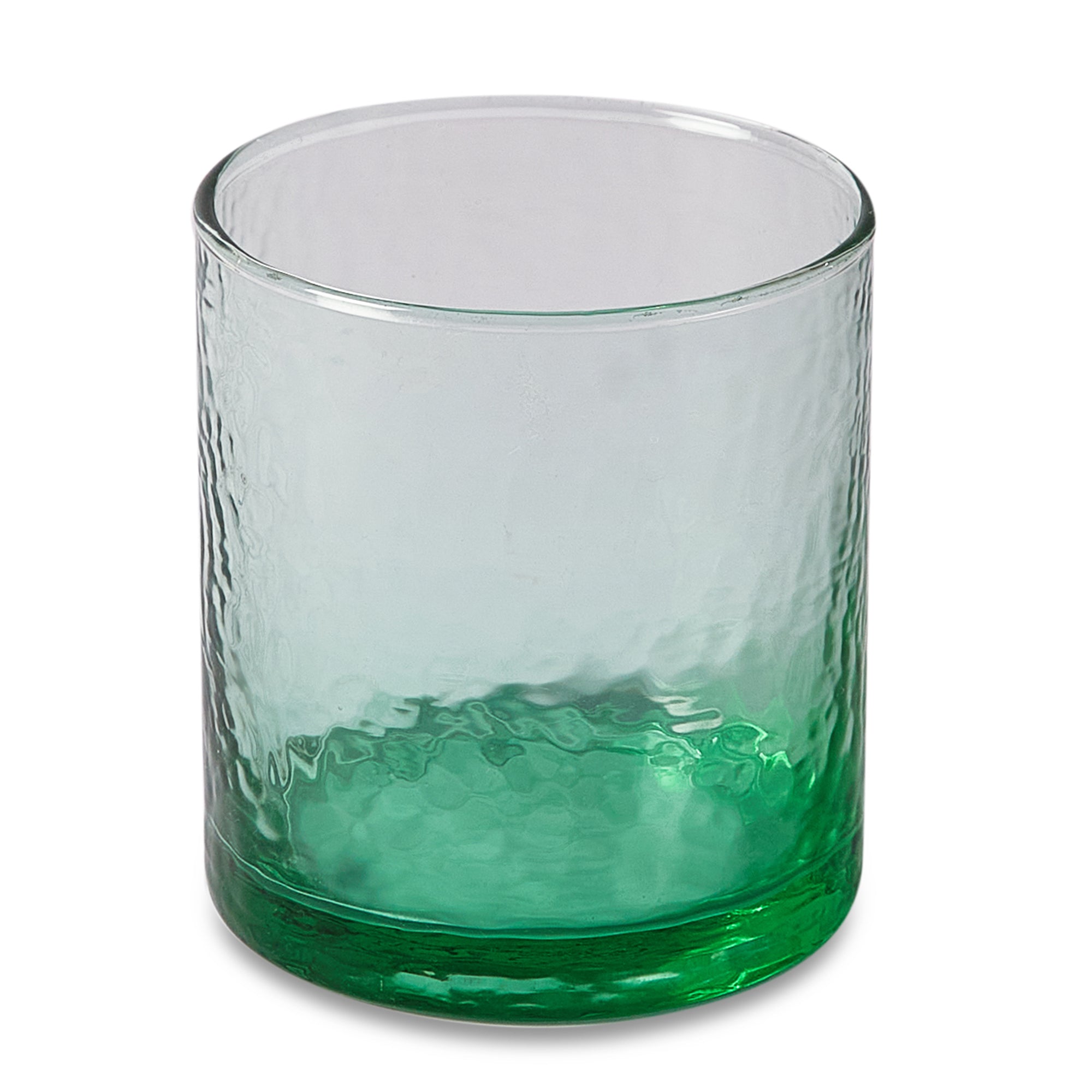 Ikigai Hammered Whisky Glass Set of 4 in Green Colour