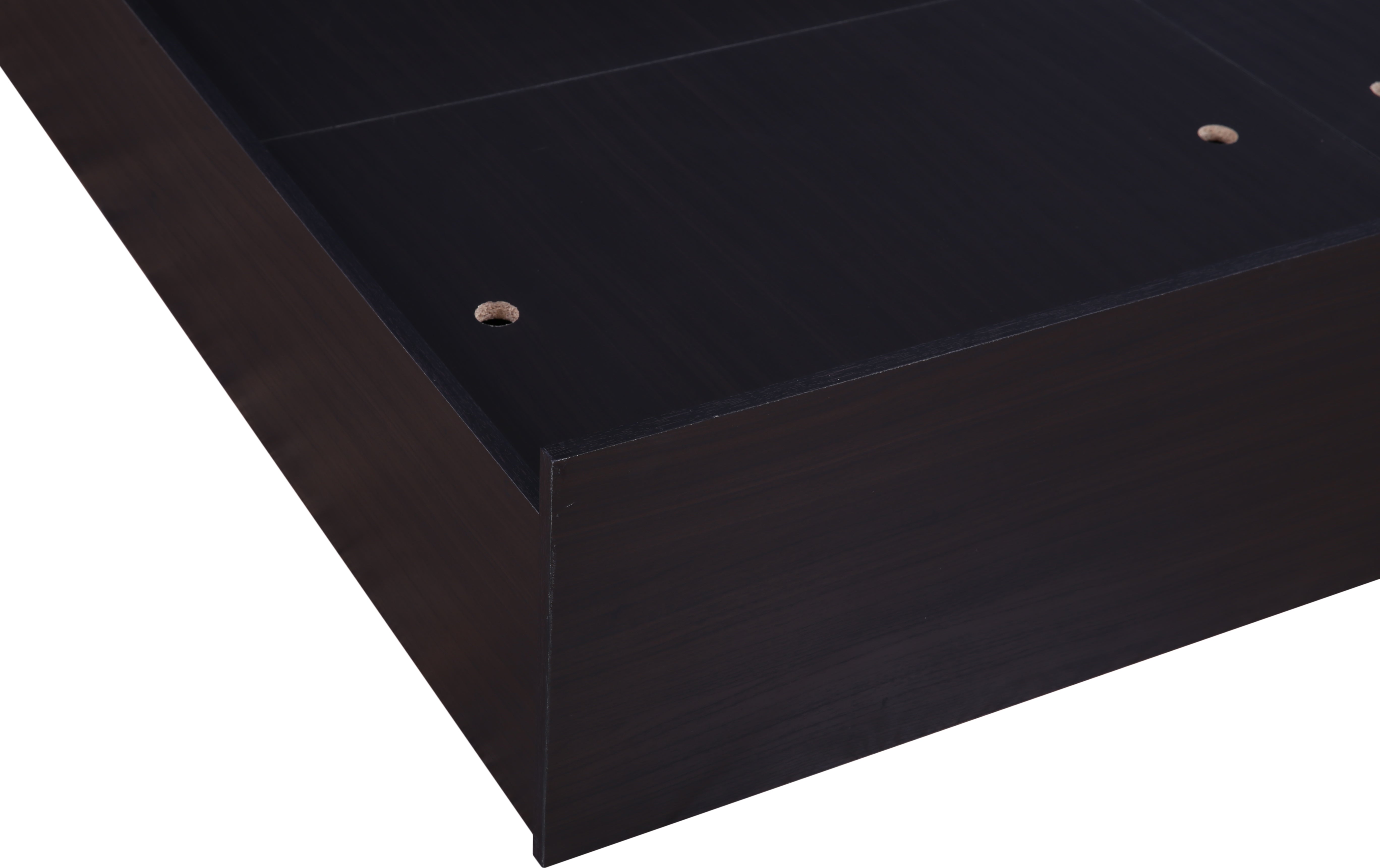 Alex King bed with Box storage in Dark Walnut Colour