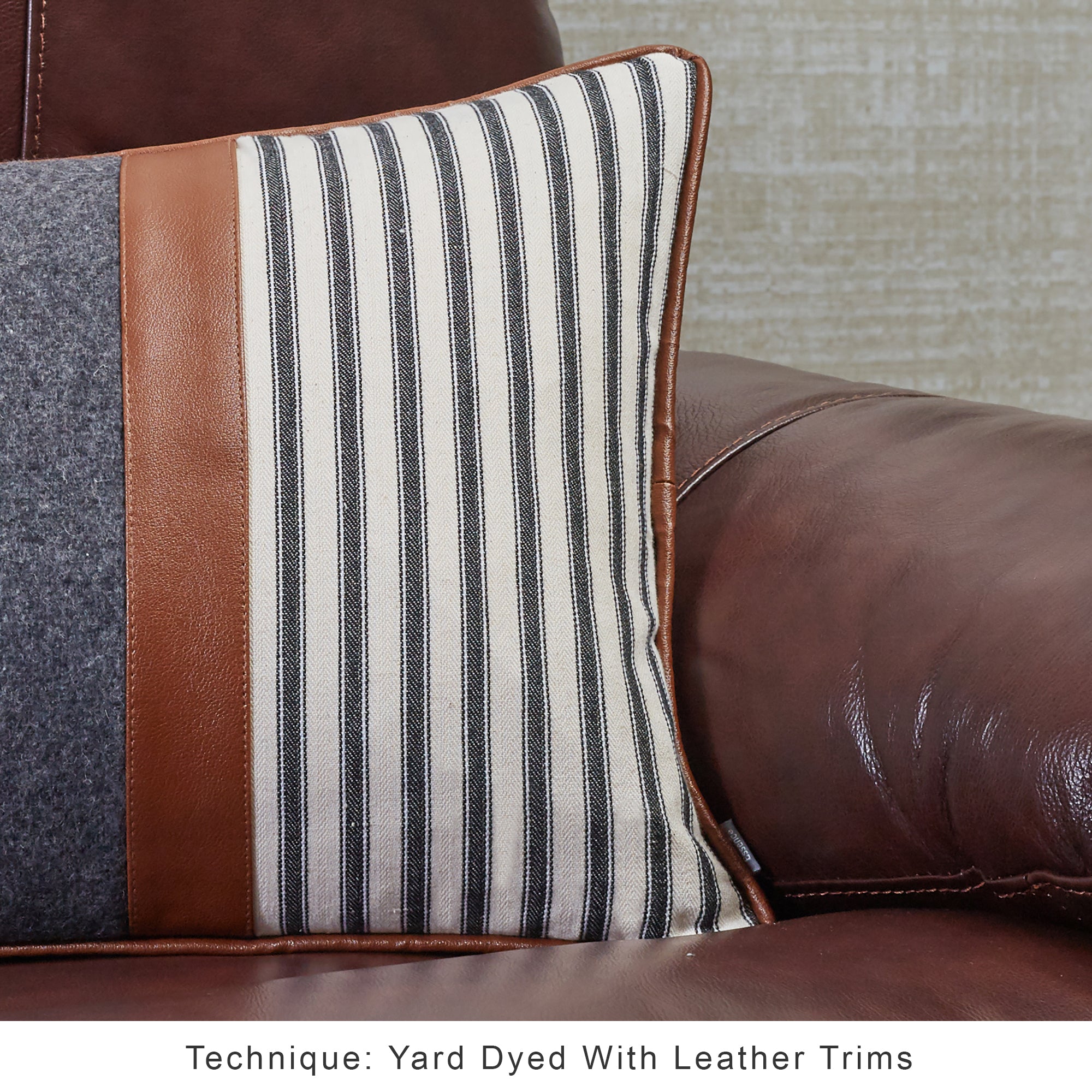 Luxe Living  Stripe Cushion Cover 35x50 Cm in Off White Colour