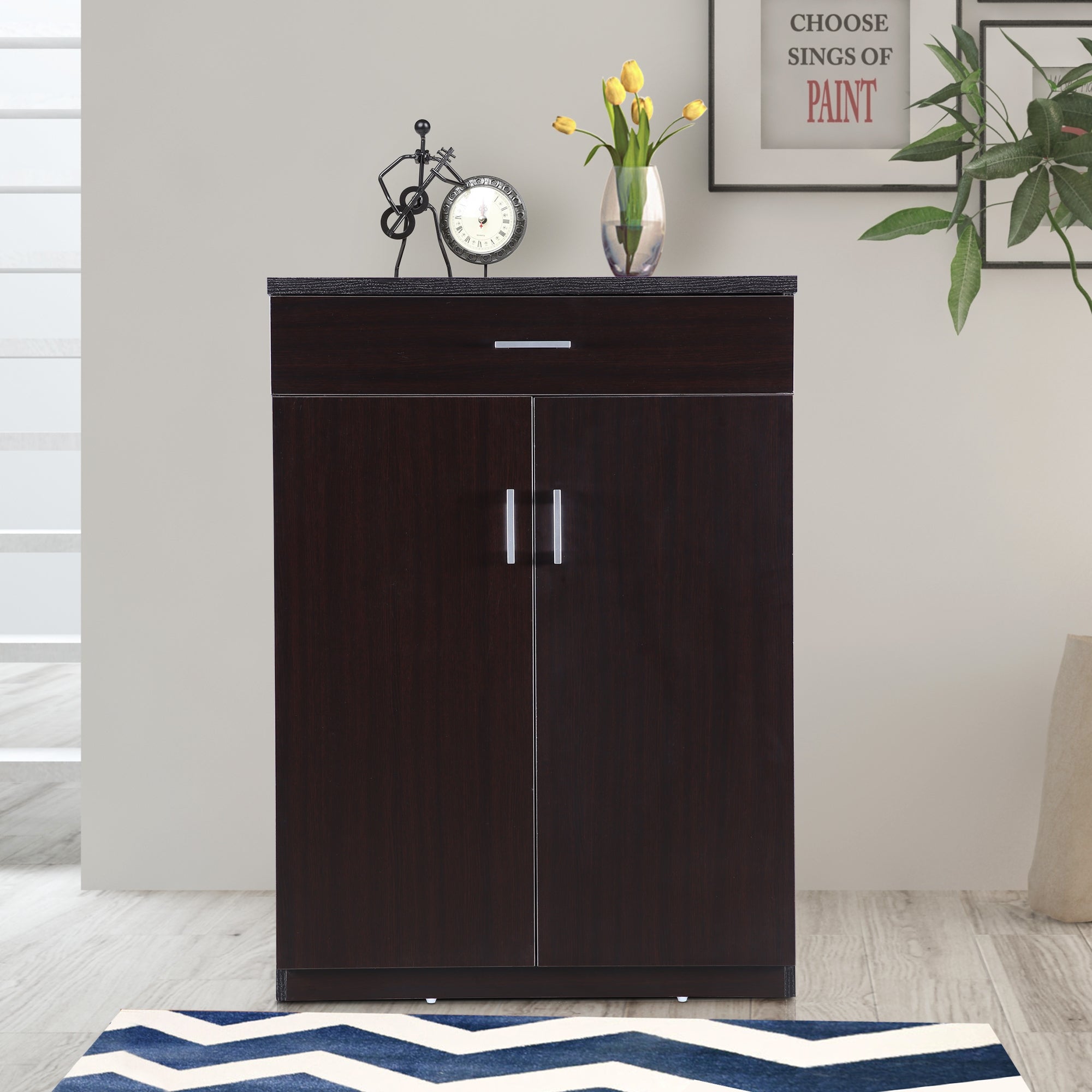 Ibis Engineered Wood Multipurpose Cabinet in Wenge Colour