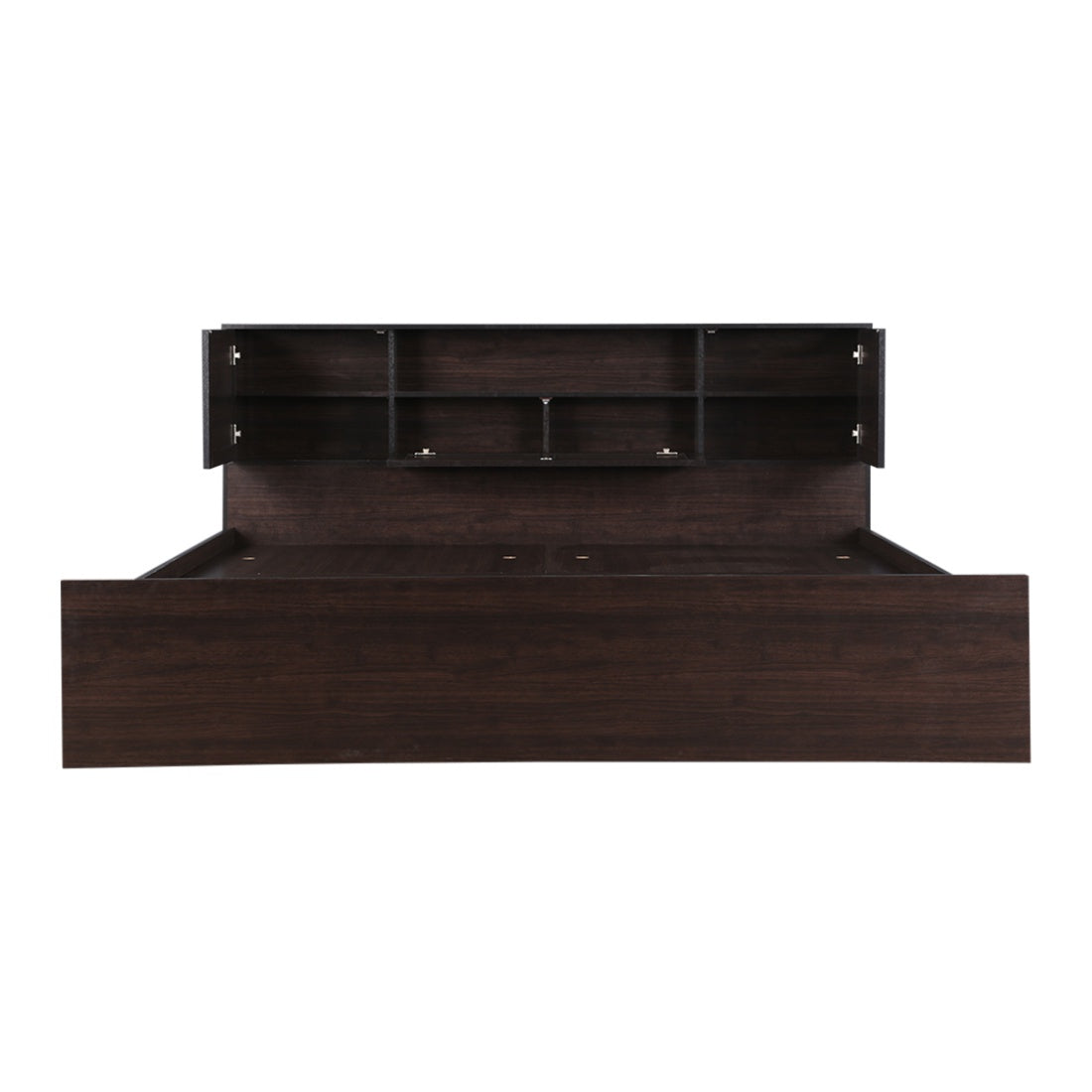 Bolton Queen bed with Hydraulic storage in Wenge Colour