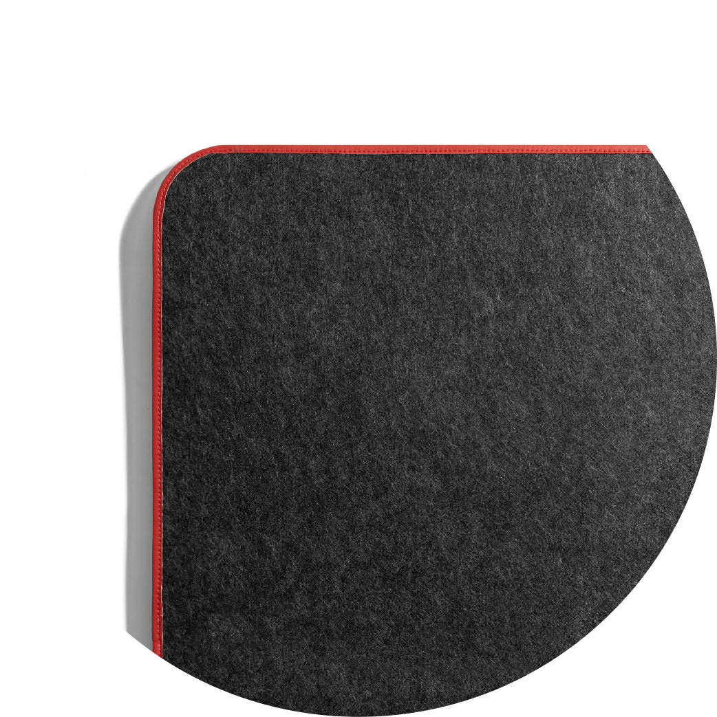 Ellie MDF + Leatherite Table Mat in Navy & Red Colour