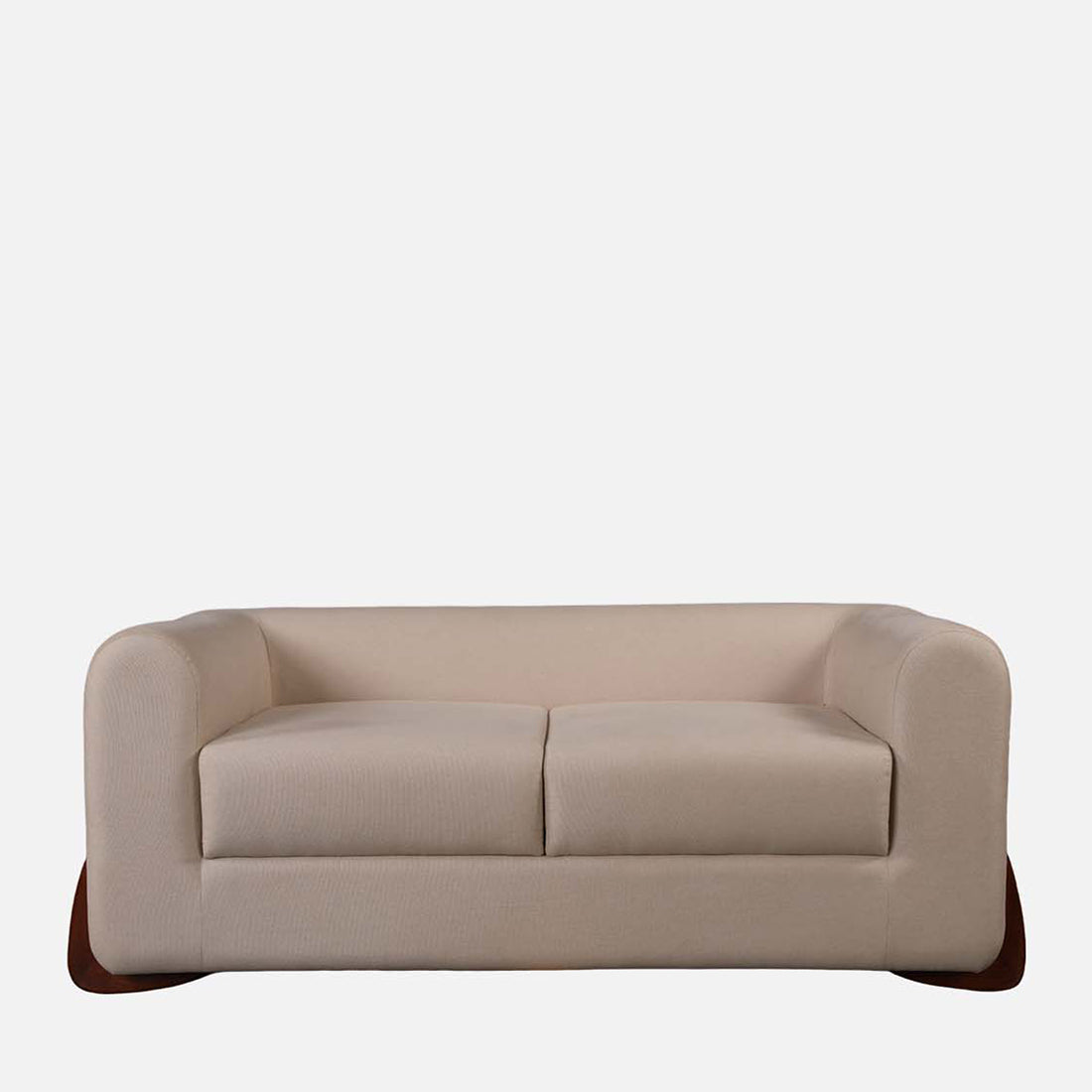 Bodhi Fabric Two Seater Sofa in Beige Colour