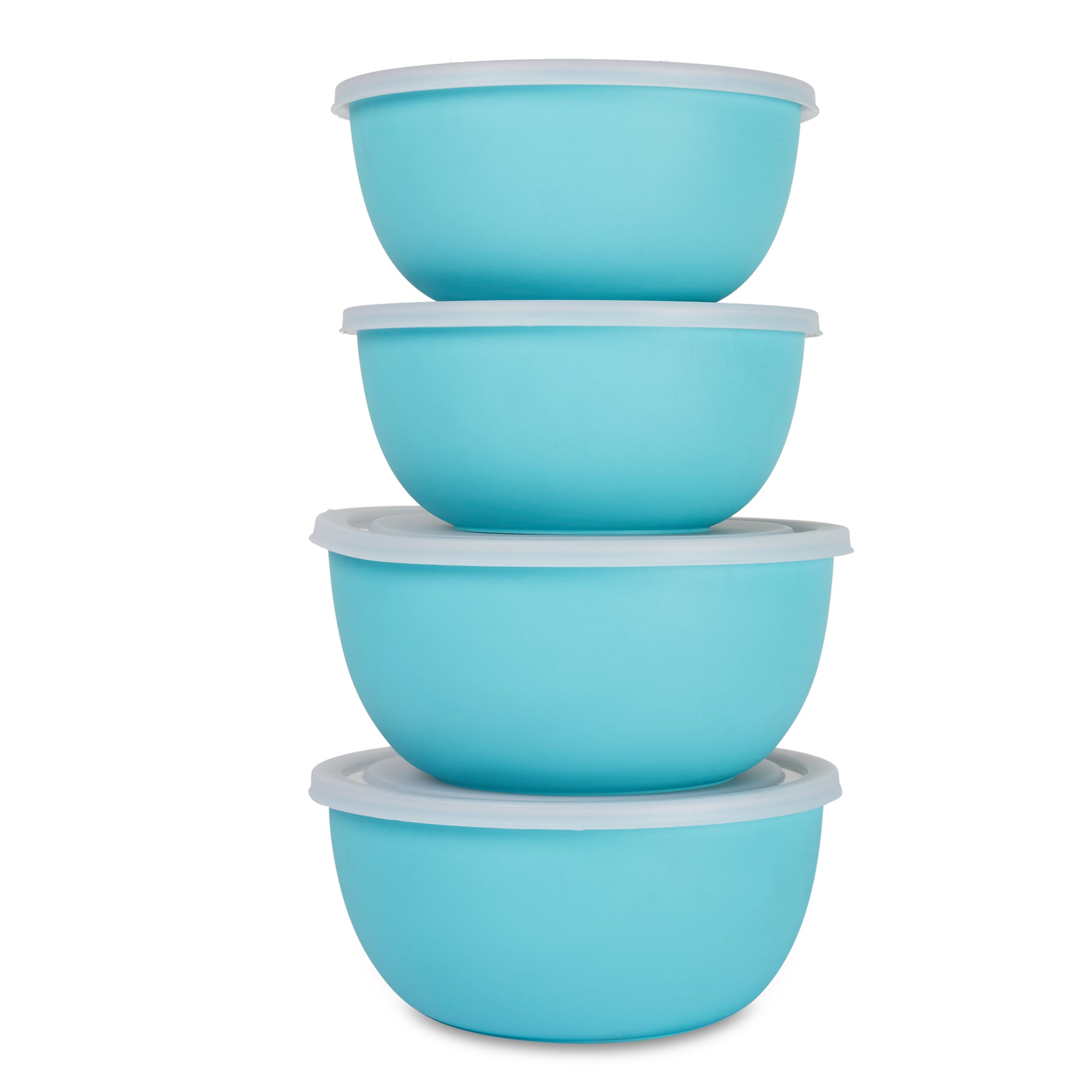 Fiesta Stainless Steel Microsafe Bowl Set of 4 in Teal Colour
