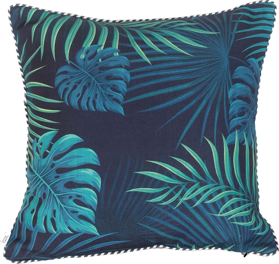 Tropical Safari Digital Cushion Cover 16X16 CM in Green Colour by Living Essence