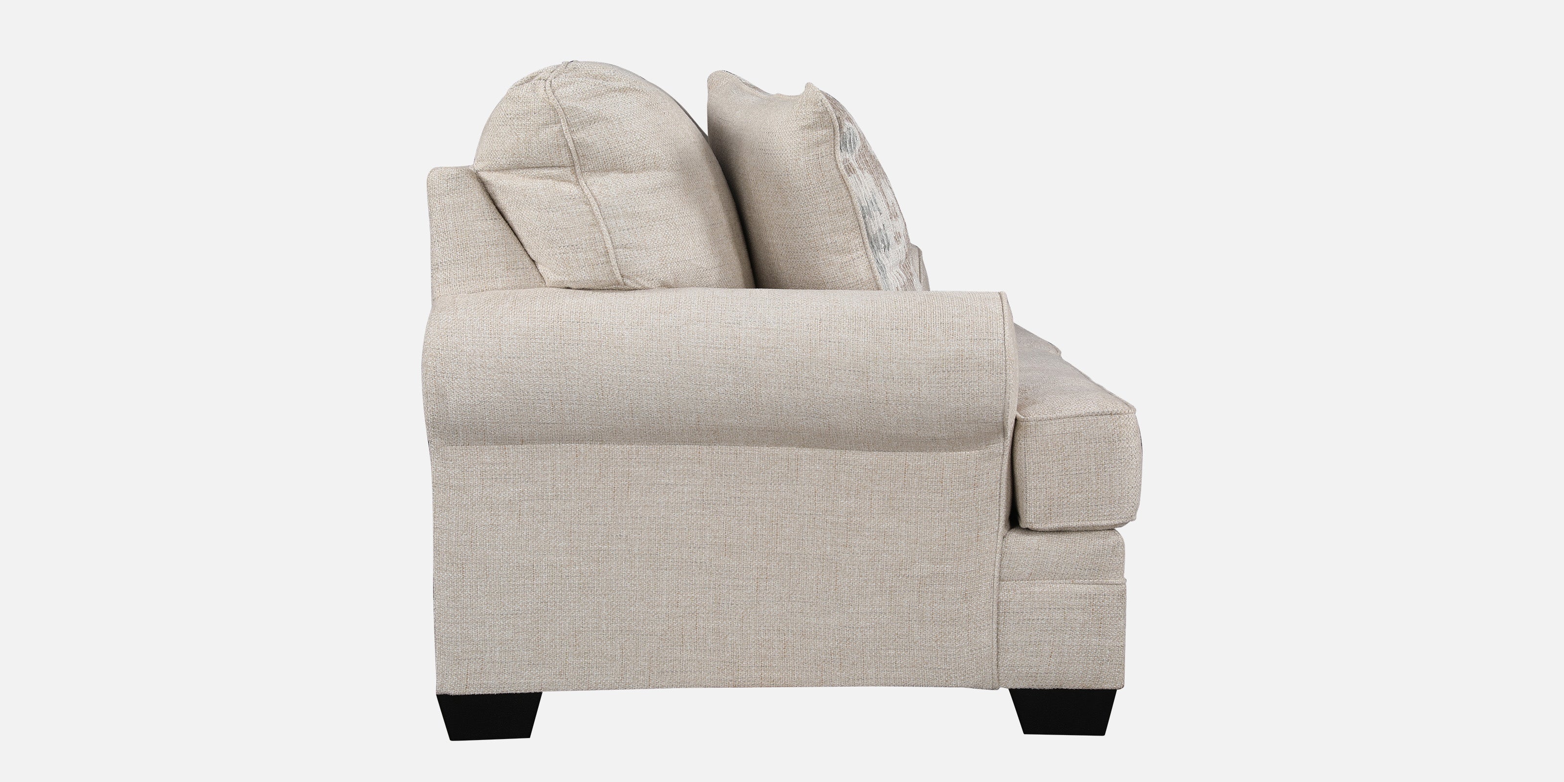 Thames Fabric Two Seater Sofa in Beige Colour
