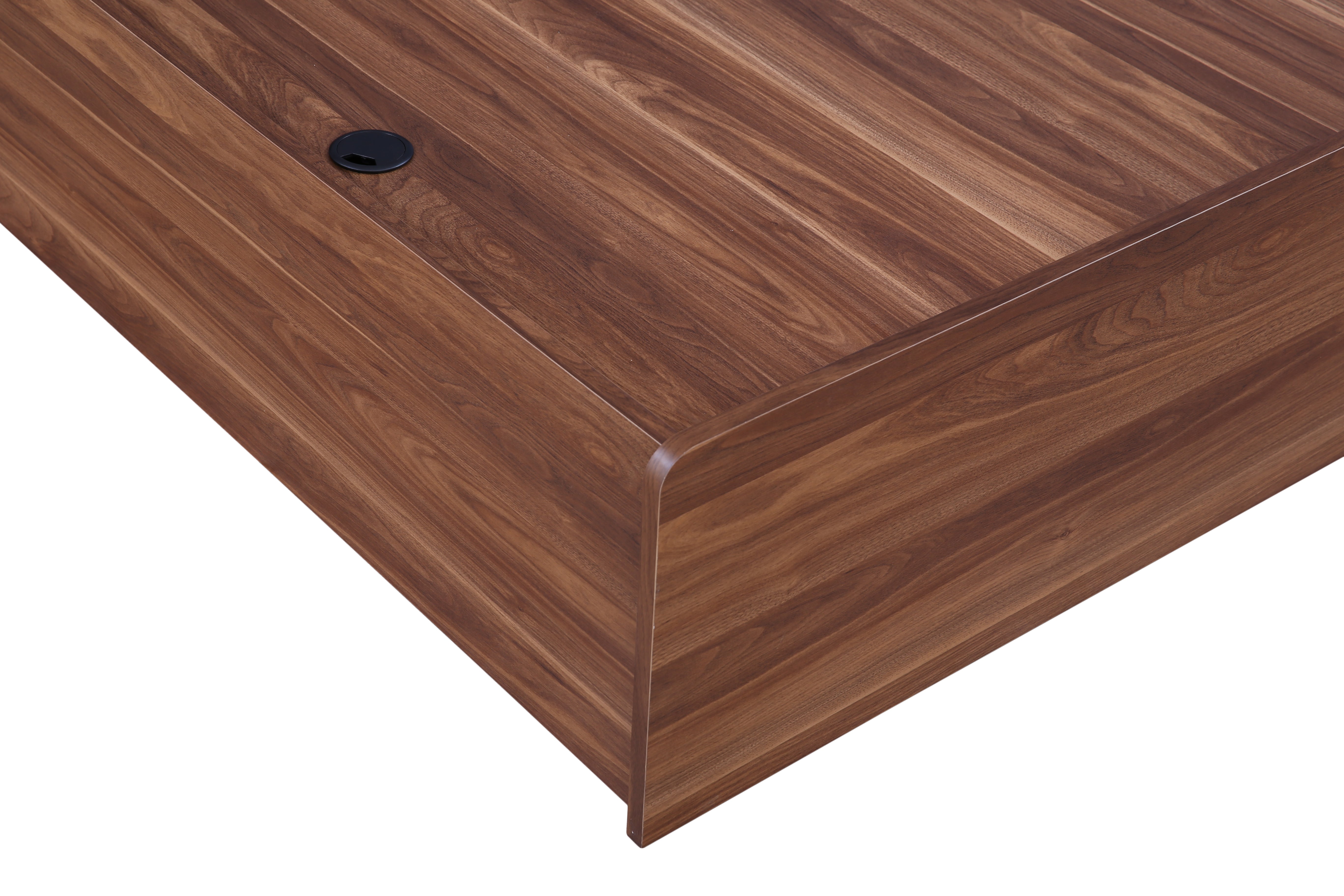 Archer King Bed with Box storage in Walnut Colour