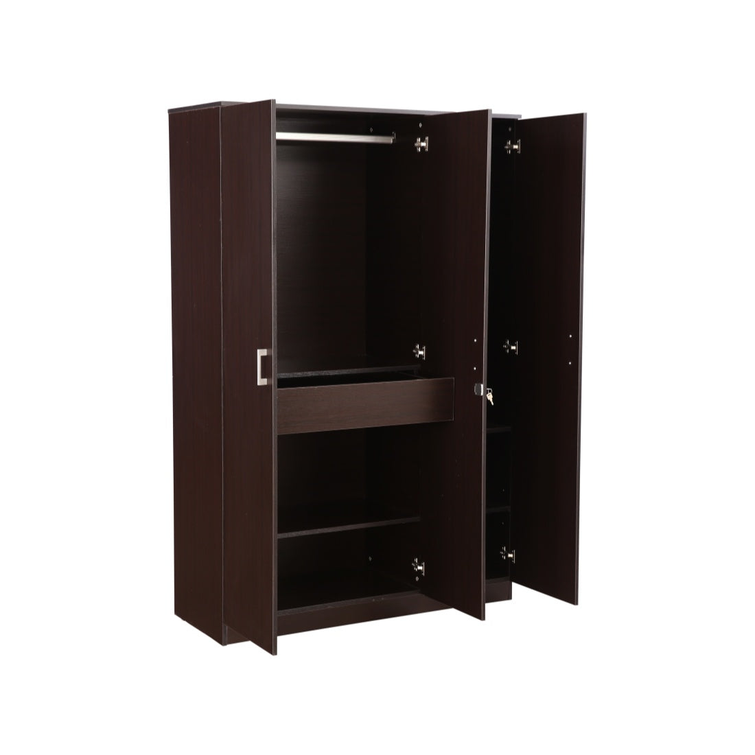 Prime Three door Wardrobe in Wenge Colour