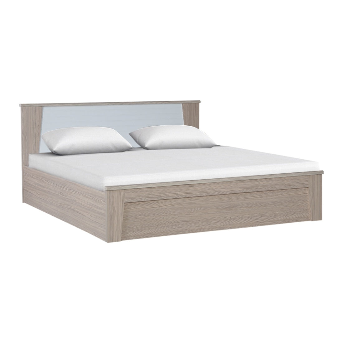 Ambra King Bed with Box storage in Oak Colour