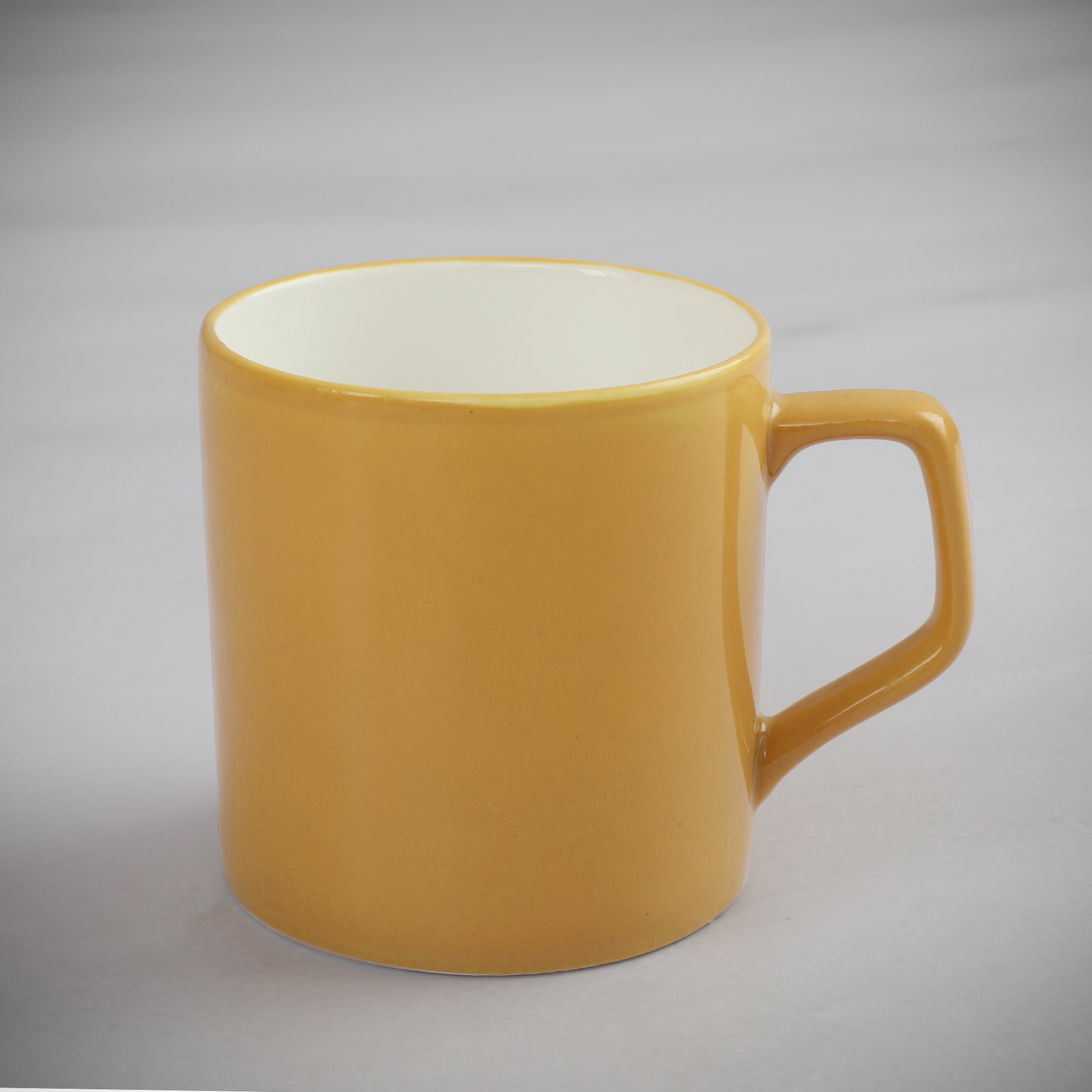 Palette Ceramic Tea Mug Set of 4 200 Ml in Yellow Colour