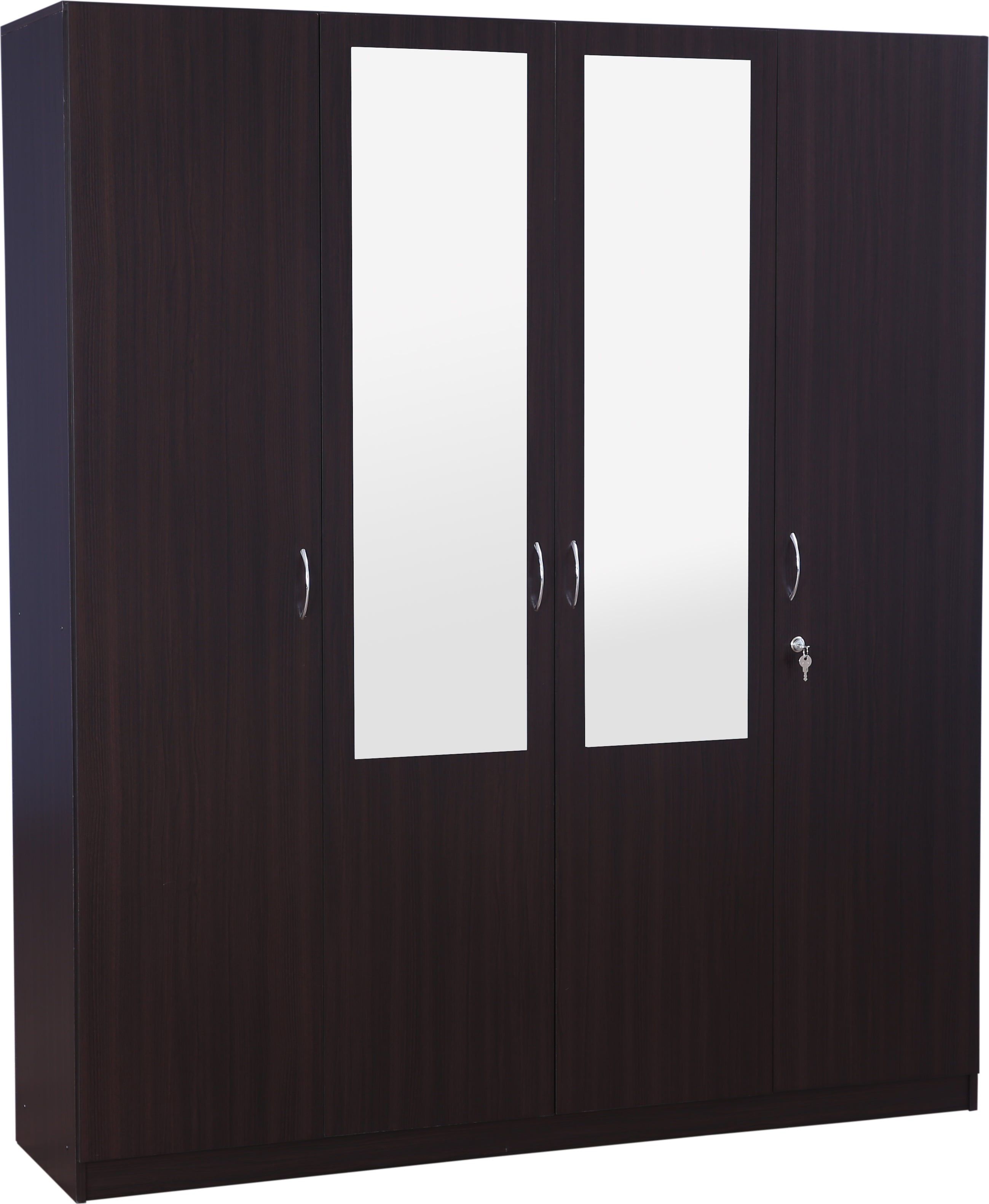 Allen 4 door wardrobe in Walnut Colour
