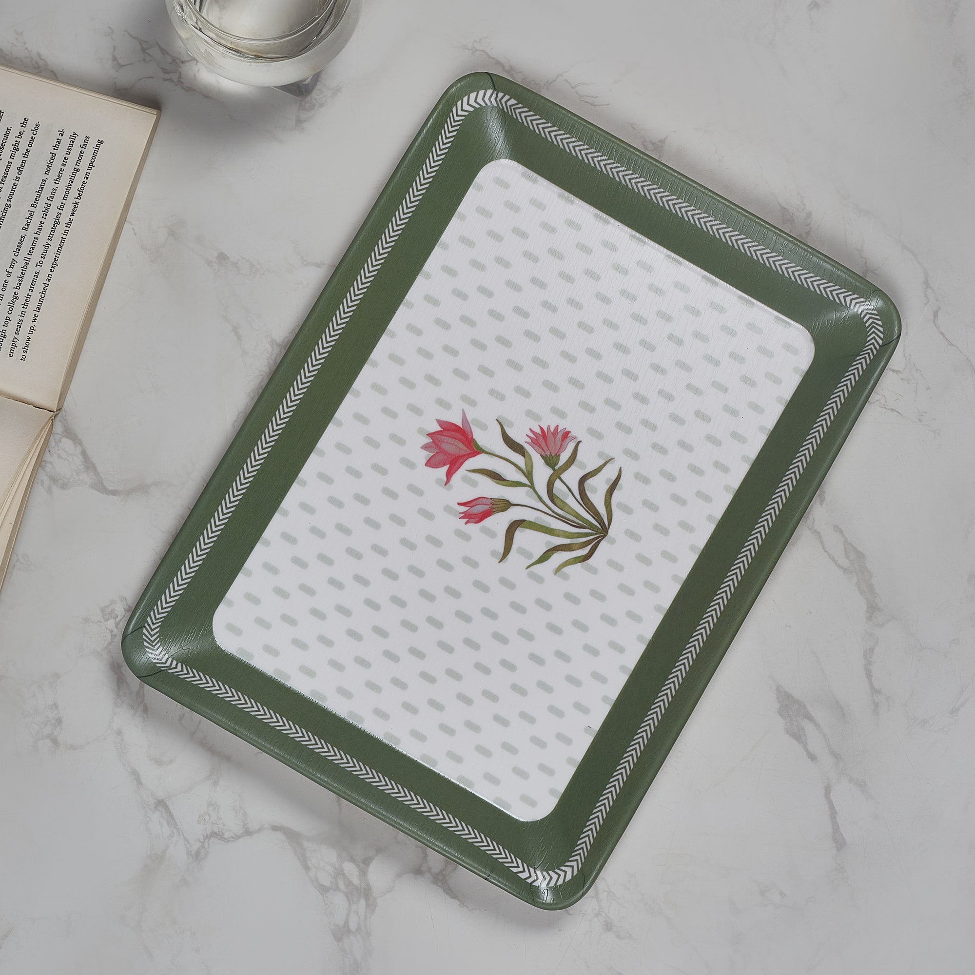 Nelumbra Melamine Medium Tray in Multi Colour