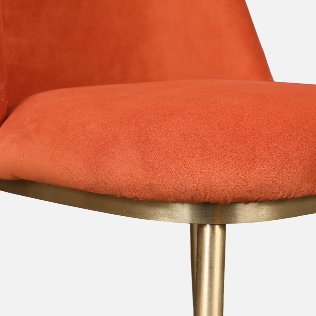 Palatine Metal Dining Chair in Rust Colour