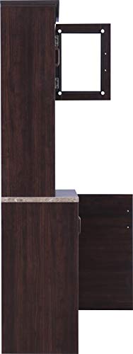 Murano Marble Finish Top Crockery Cabinet in Wenge Colour