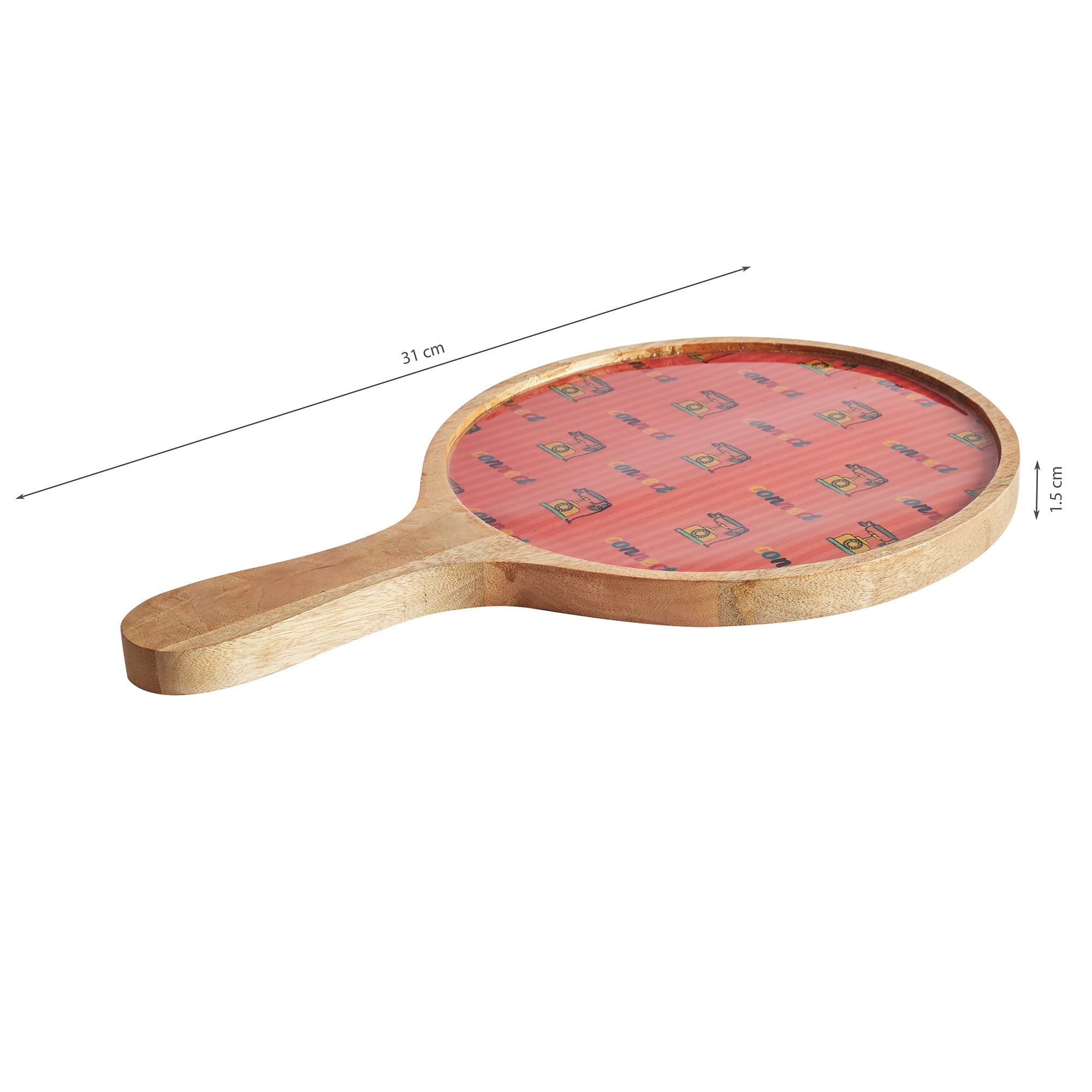 Milan Wooden Pizza Platter in Multi Colour