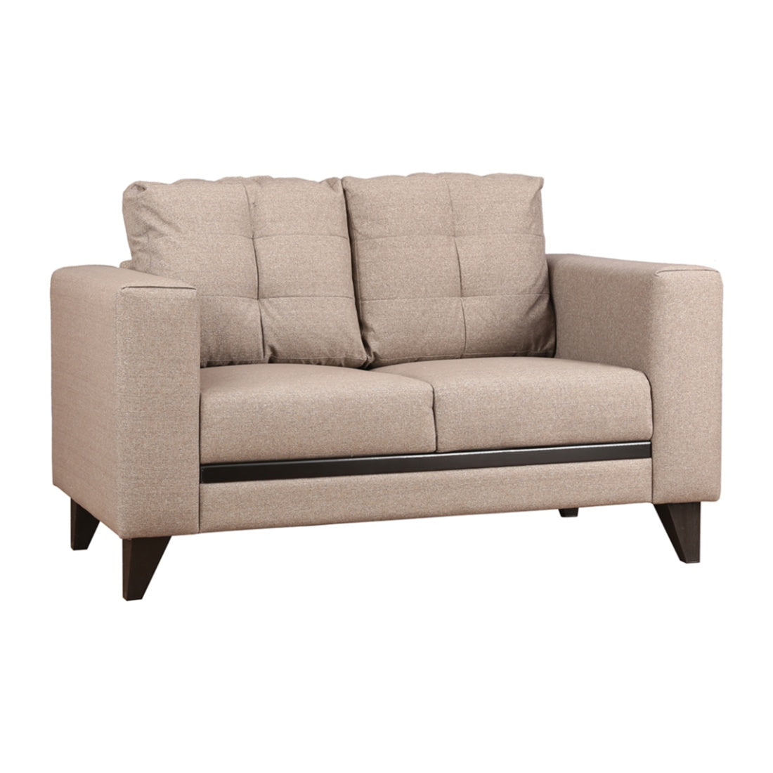 Garcia Fabric 2 Seater Sofa in Brown Colour