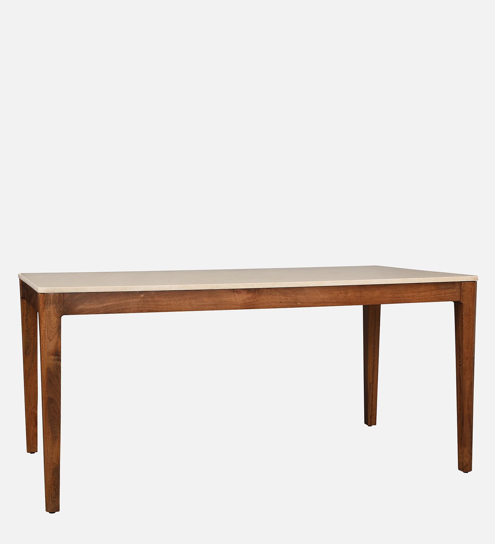 Siam Marble Top Six Seater Dining Set in Walnut Colour