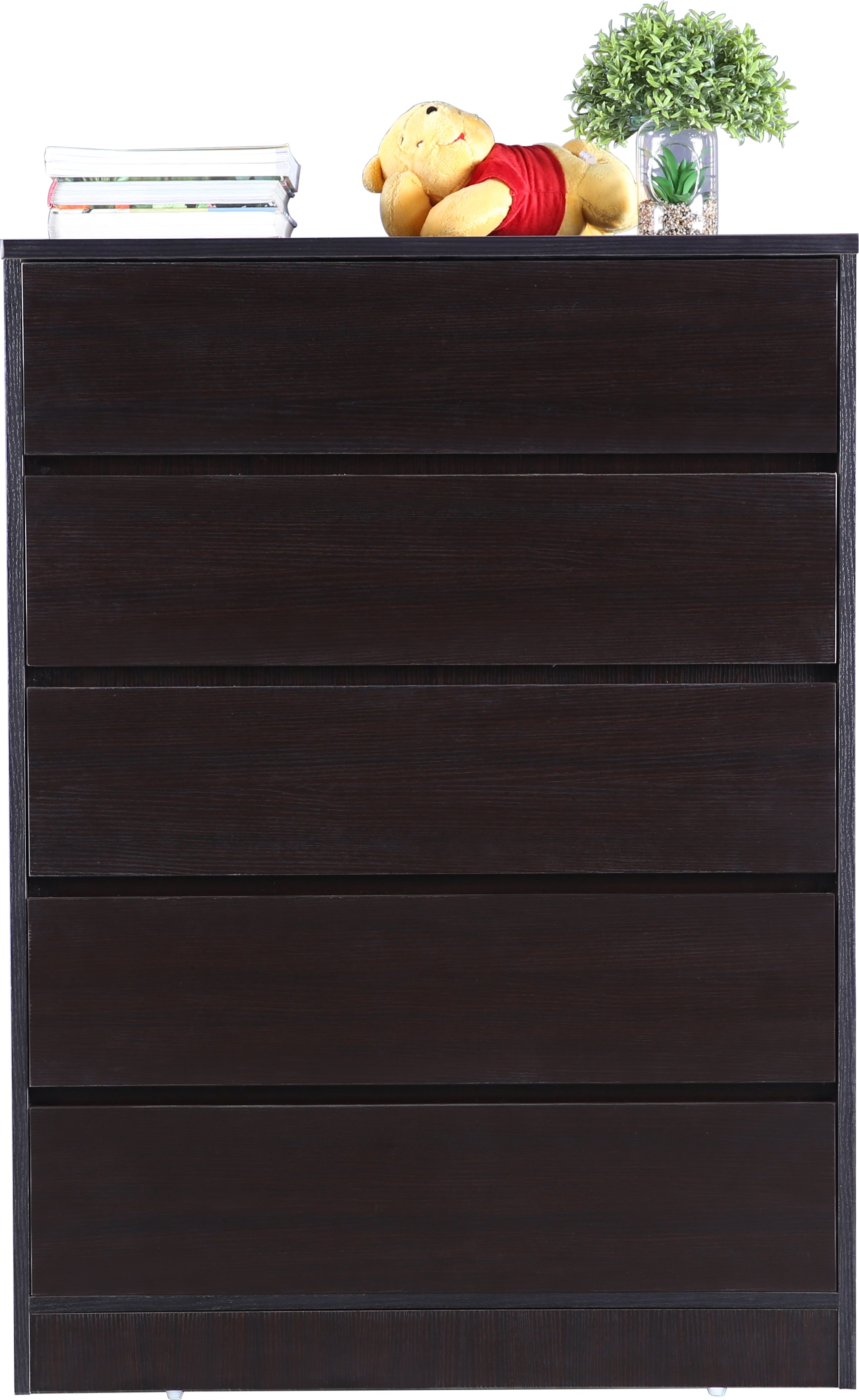 Basic Chest of 5 Drawer in Wenge Colour