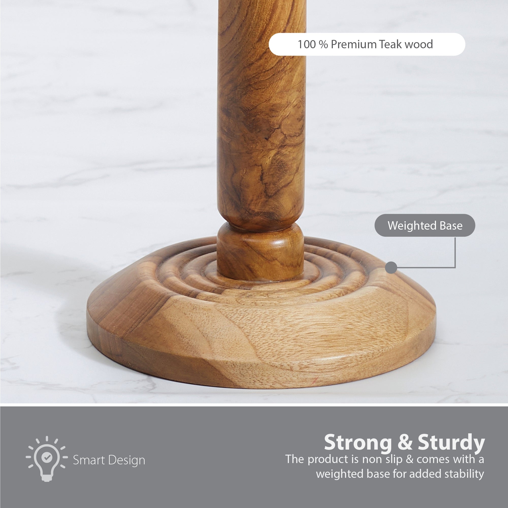 Beautiful Kitchen Wood Mug Tree/Stand/Holder in Brown Colour