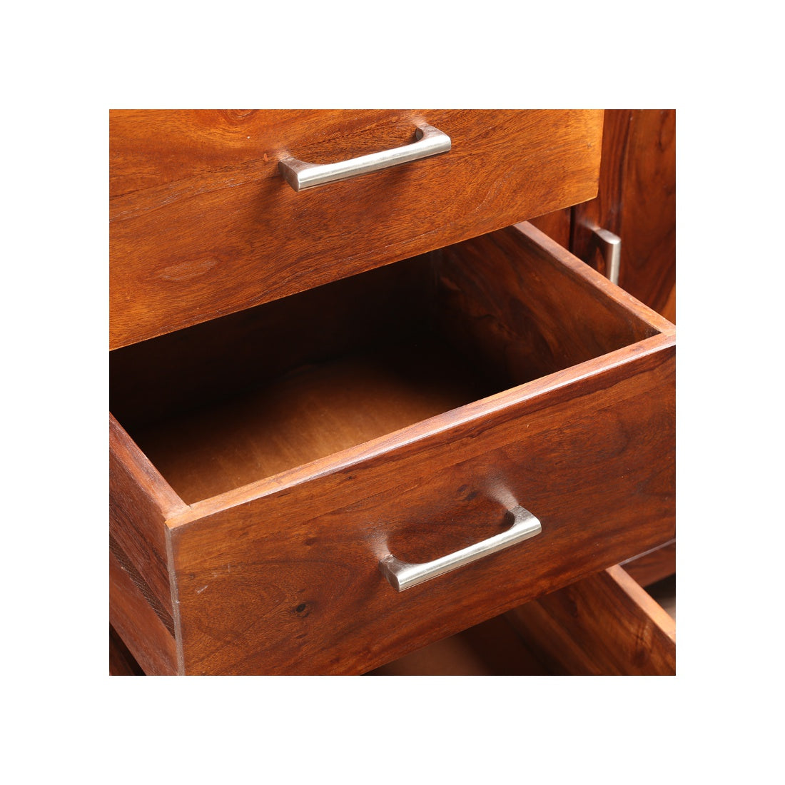 Austin Sheesham Wood(Rosewood) Storage Sideboard in Honey Colour