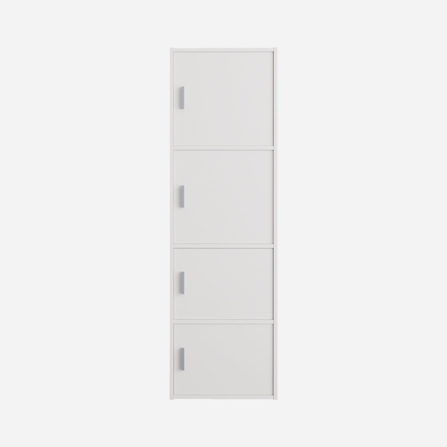 Albert Engineered Wood 4 Tier Cabinet in White Colour