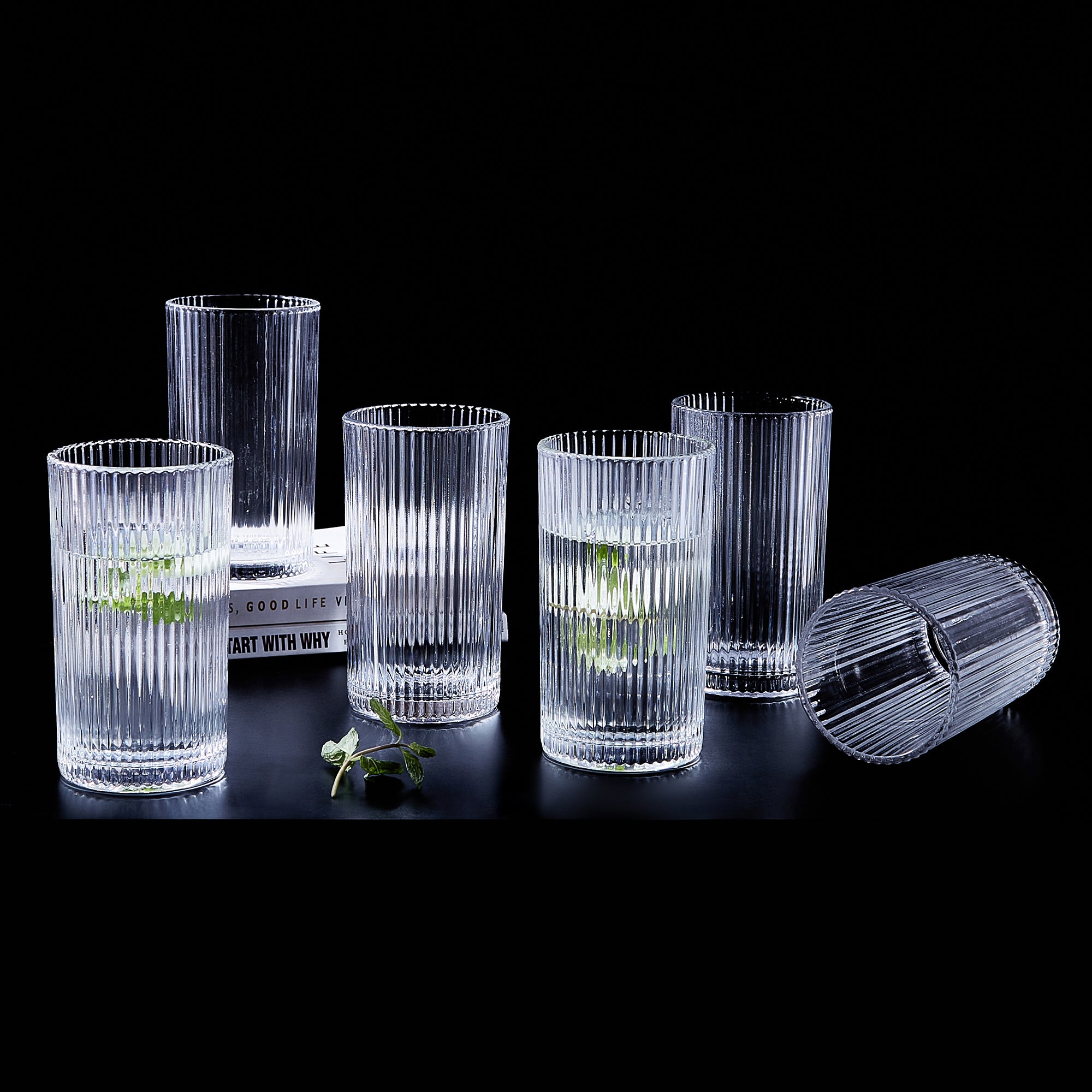 Sapphire  Water Glass Set of 6 in Transparent Colour