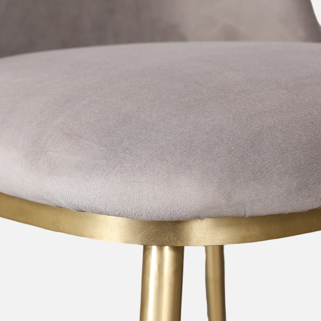 Palatine Metal Dining Chair in Grey Colour
