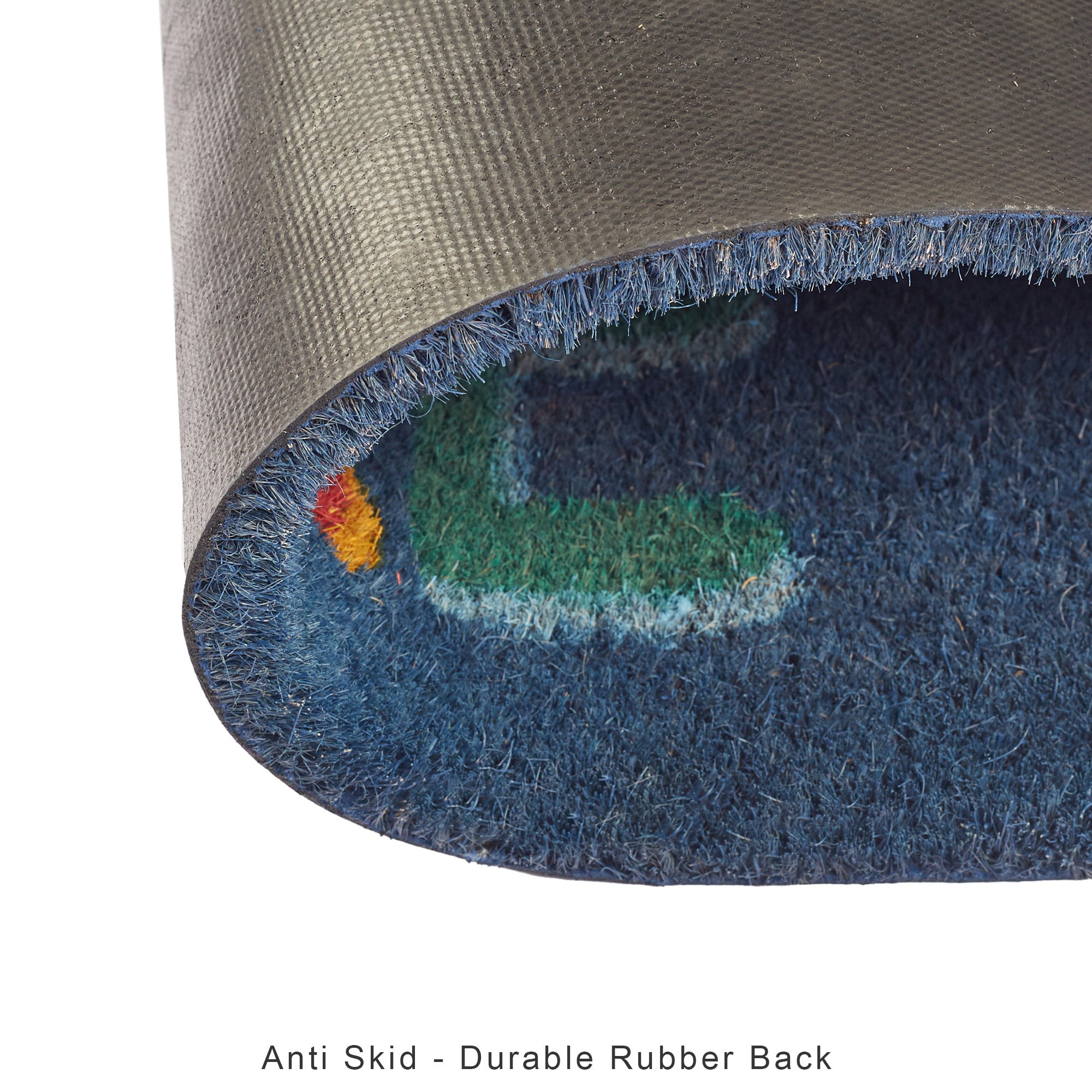 Natura  Chill Here Printed Coir Doormat 40x60 CM in Blue Colour