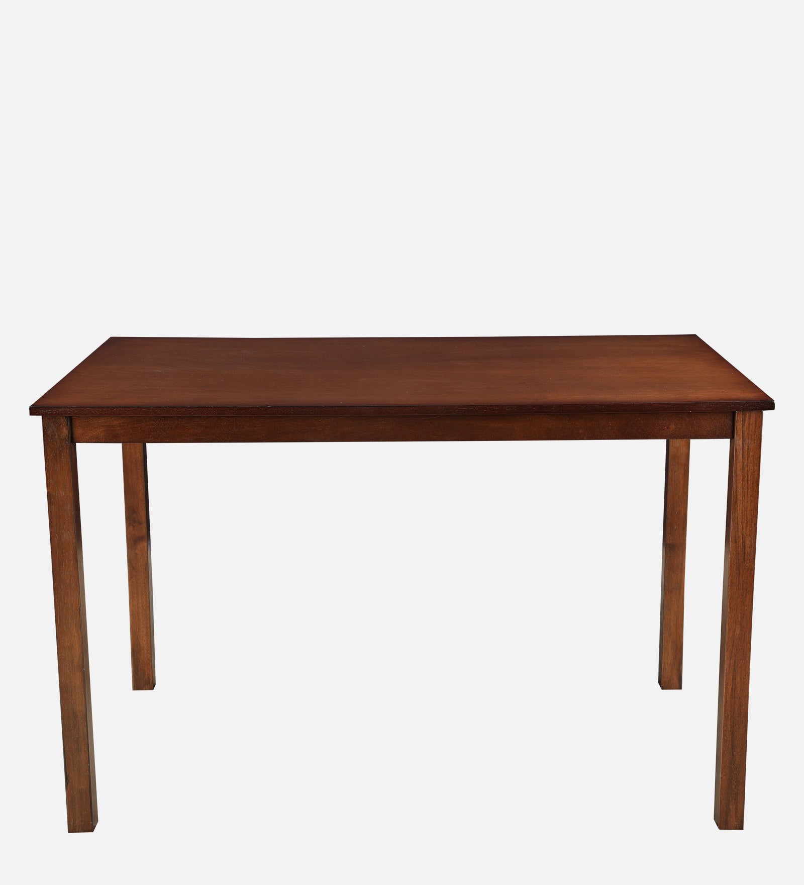 Aravali Rubber Wood Four Seater Dining Set With Bench in Antique Cherry Colour
