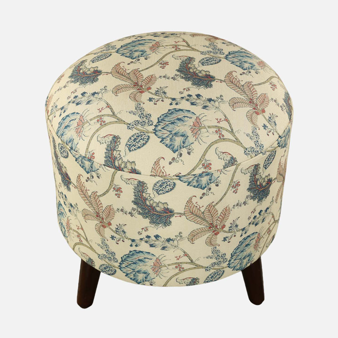 Ordhid Fabric Ottomans in Beige Colour