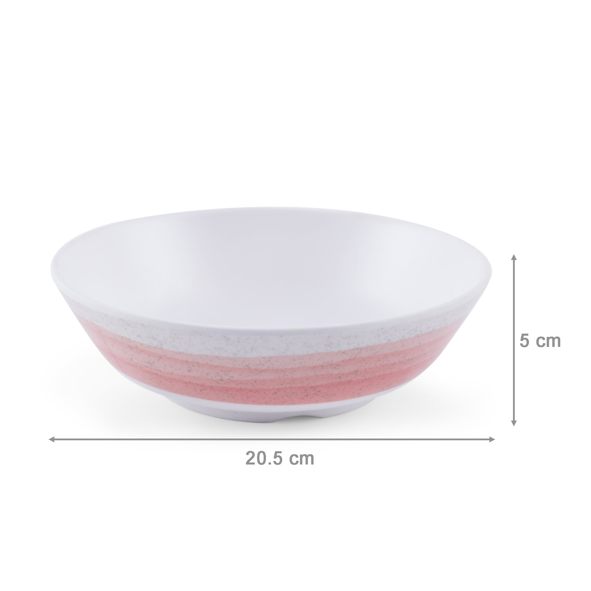 Emilia Melamine Speckles Serving Bowl in Pink Colour