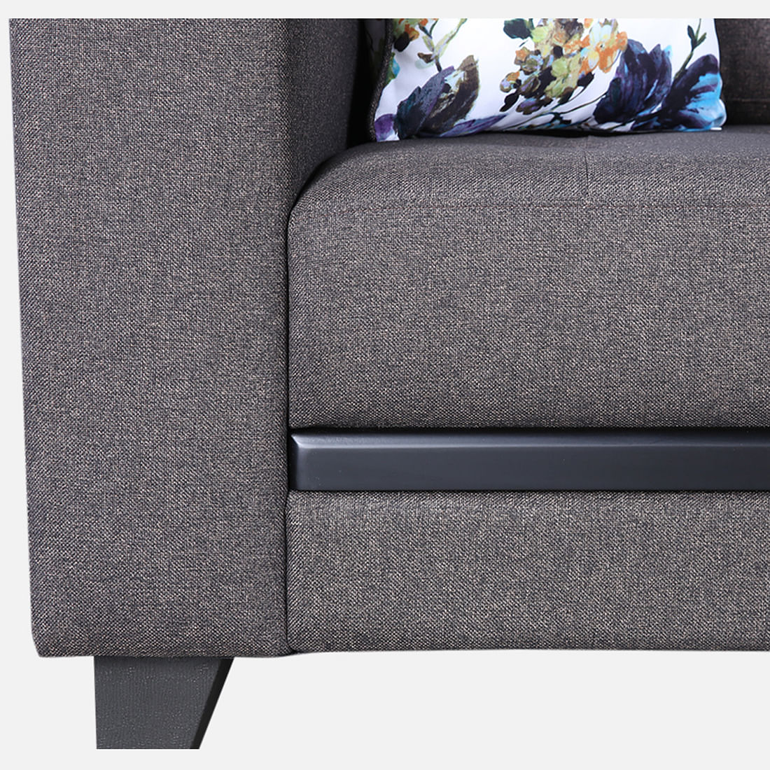 GARCIA Fabric Lounger in Dark Brown Colour
