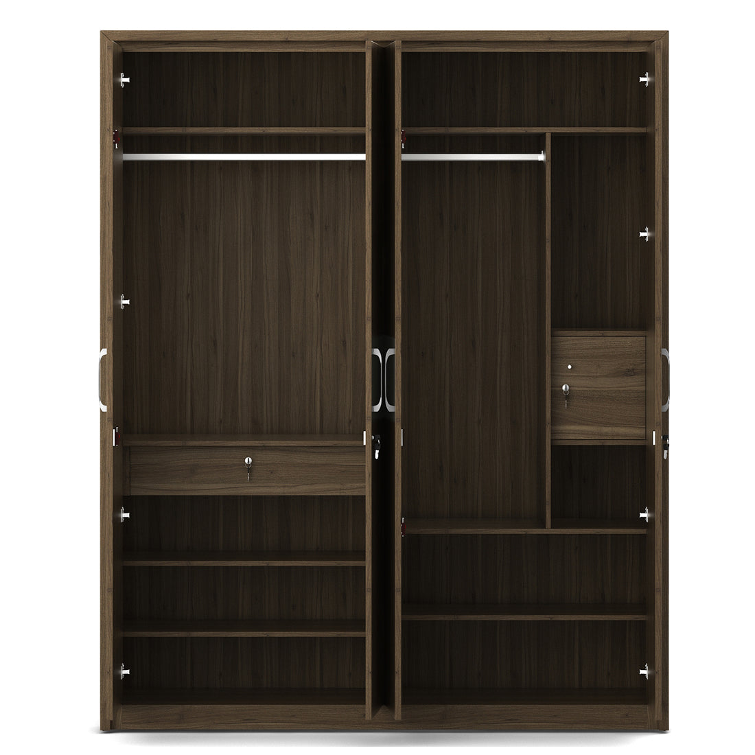 Petra  Four Door Wardrobe in White Colour