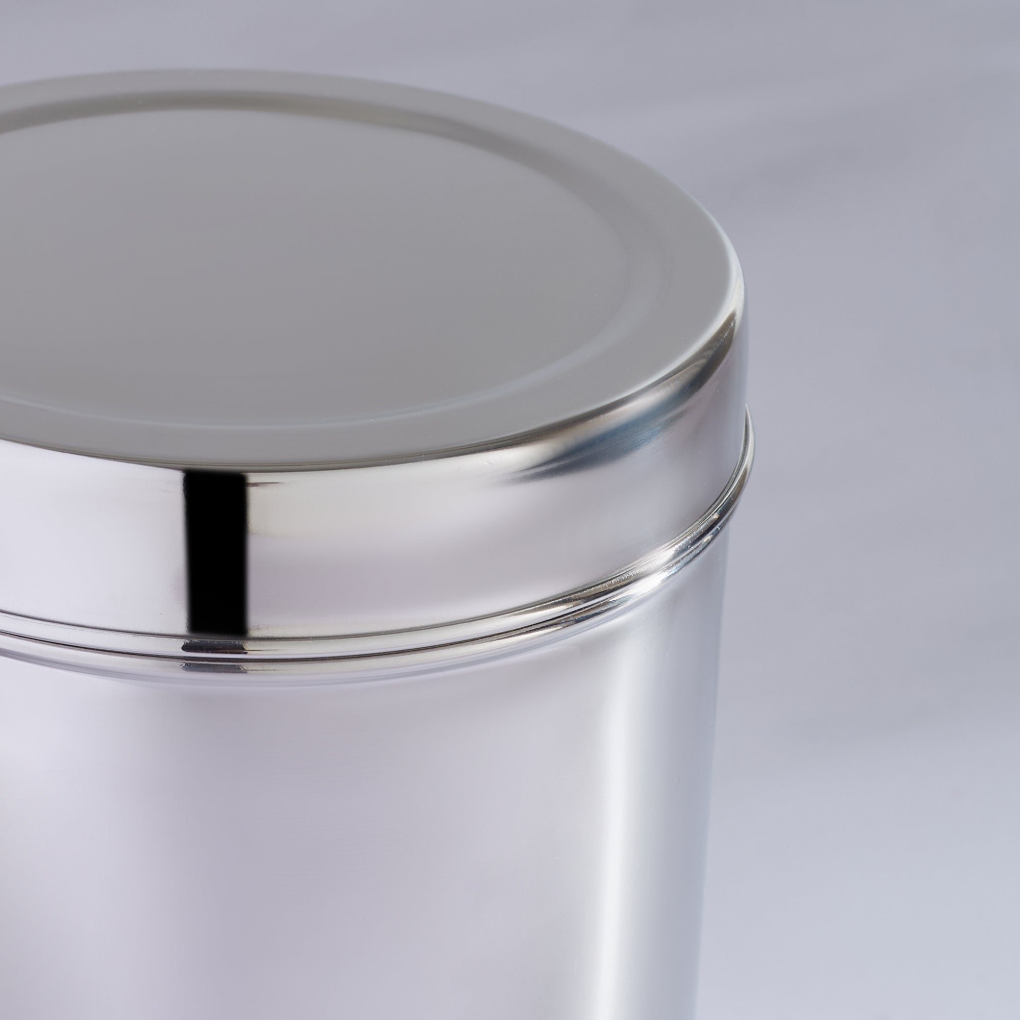 Glisto Stainless Steel Container Set of 2 in Silver Colour
