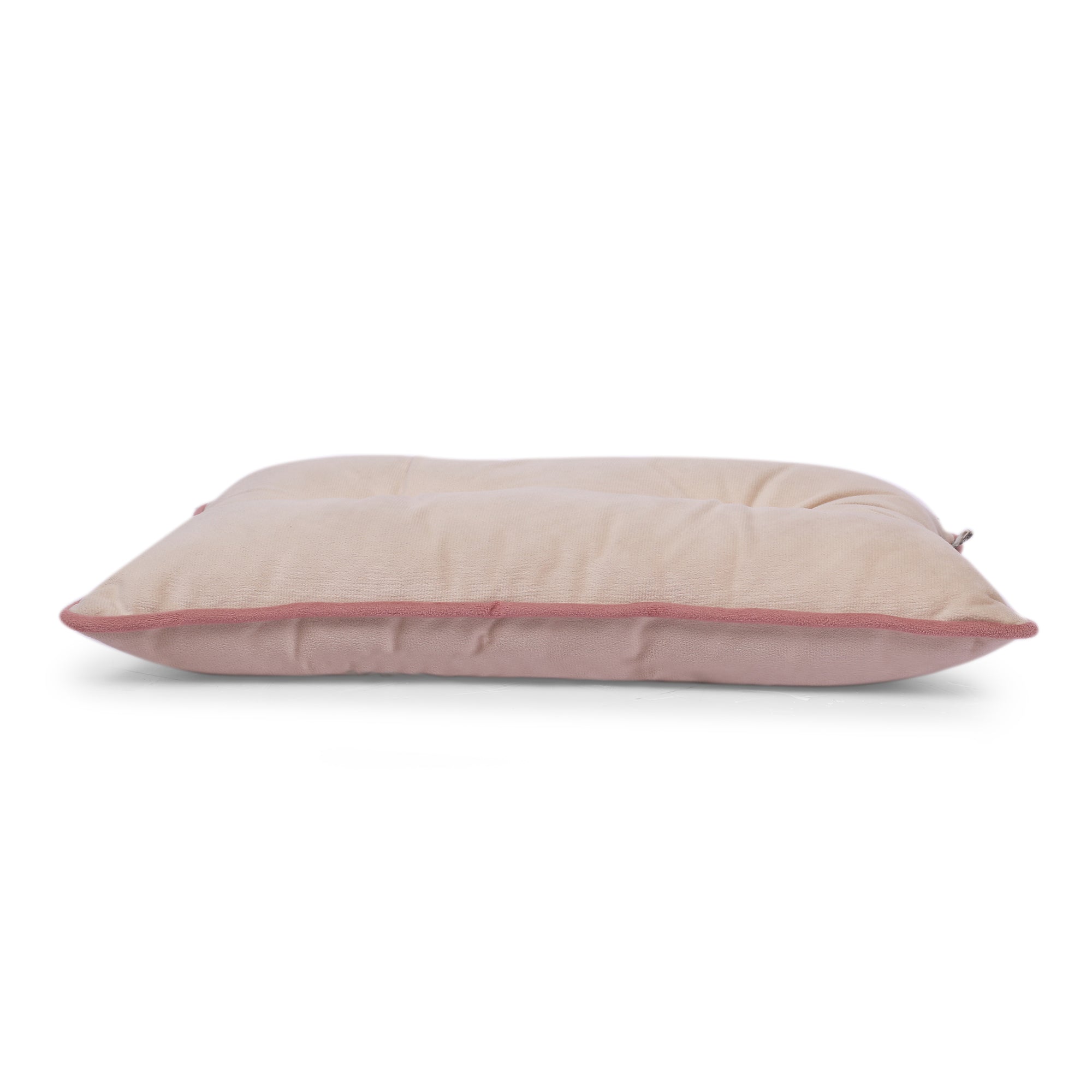Velvet Solid Dori Filled Cushion Beige, 30X45cm