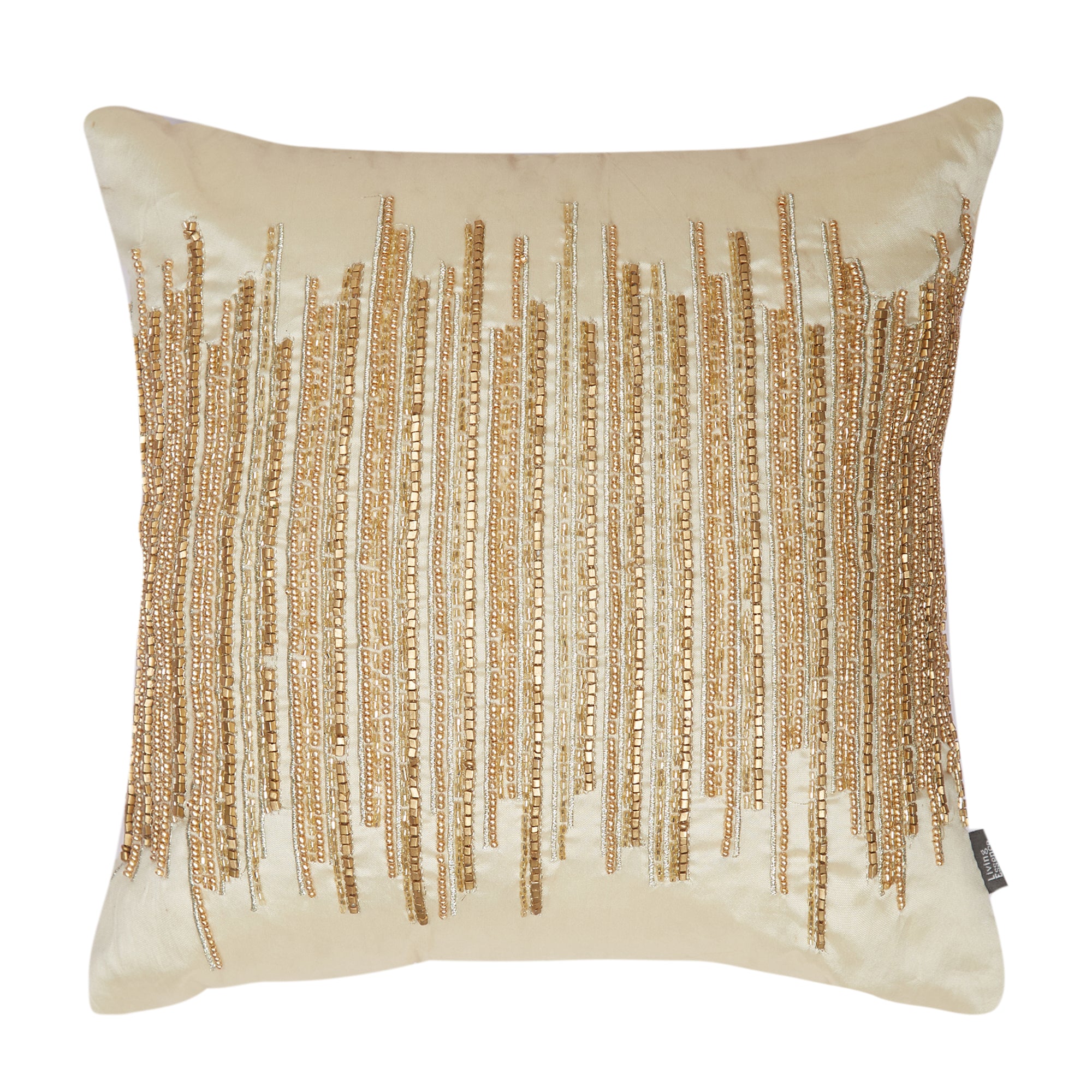 Modern Chic Polyester Cushion Cover 30x30 cm in Beige Colour