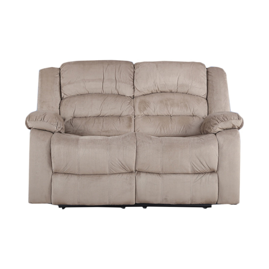 Bradford Fabric Two Seater Recliner in Beige Colour