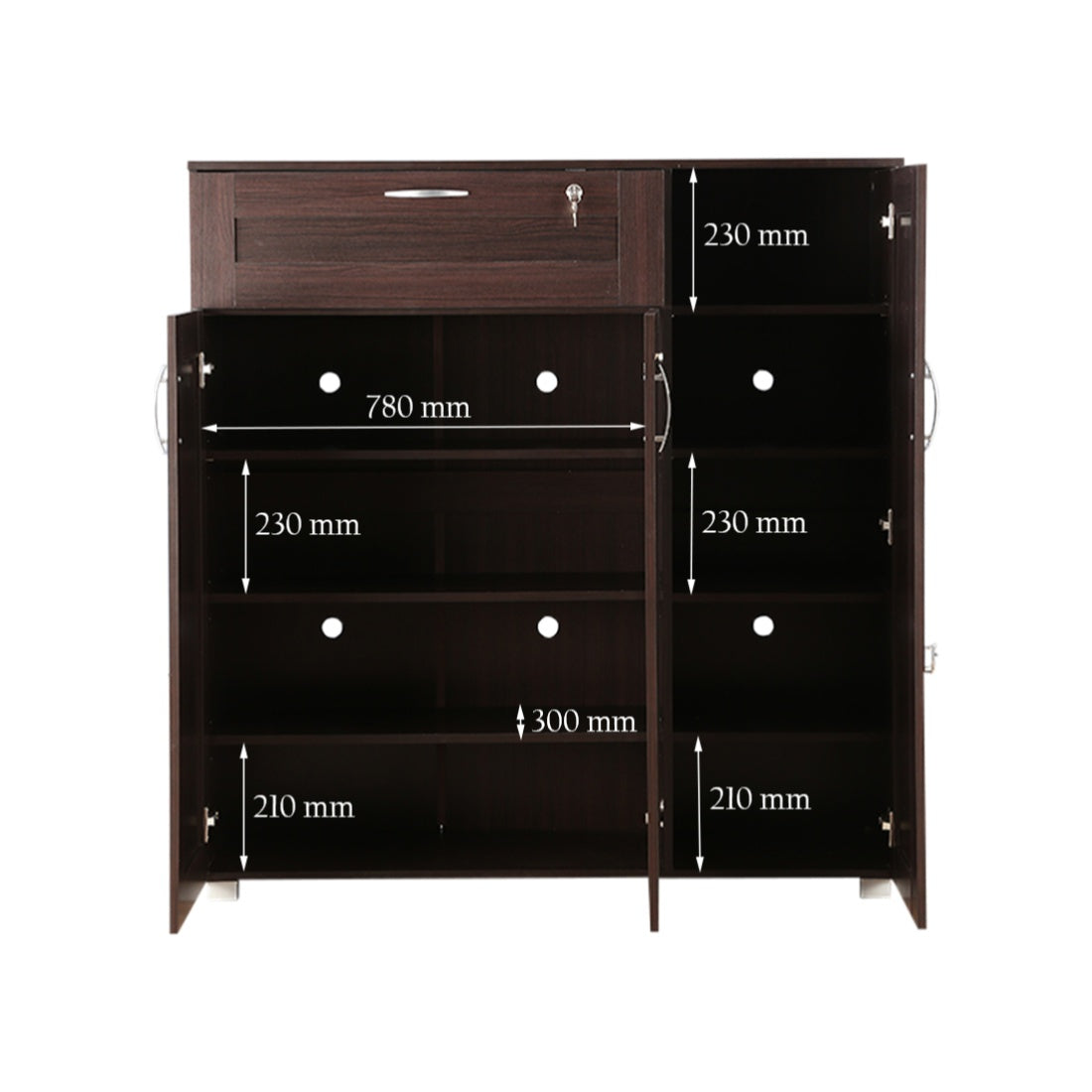 Morley Shoe Rack in Wenge Colour
