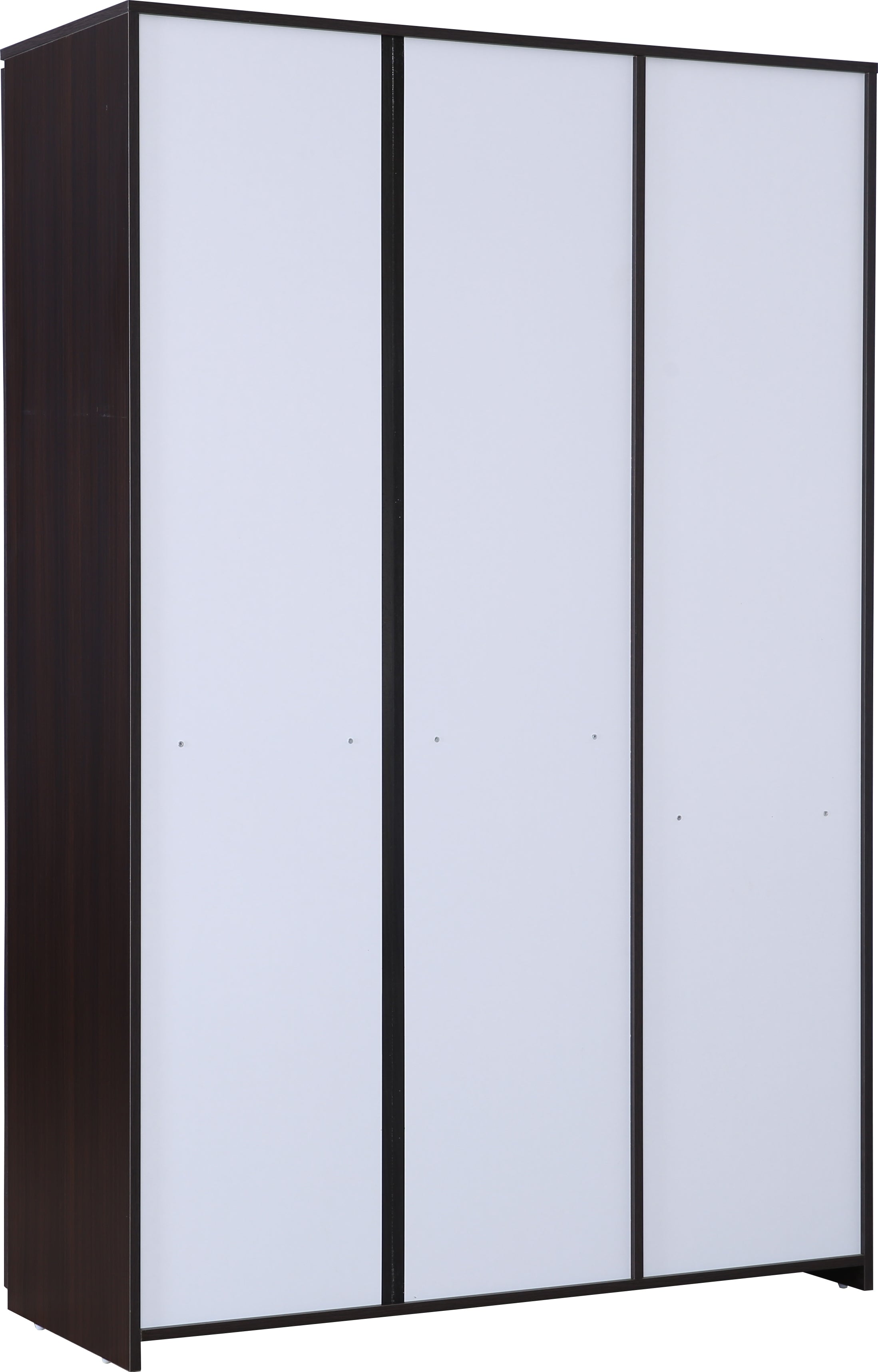 Swirl Three door Wardrobe in Dark Oak Colour