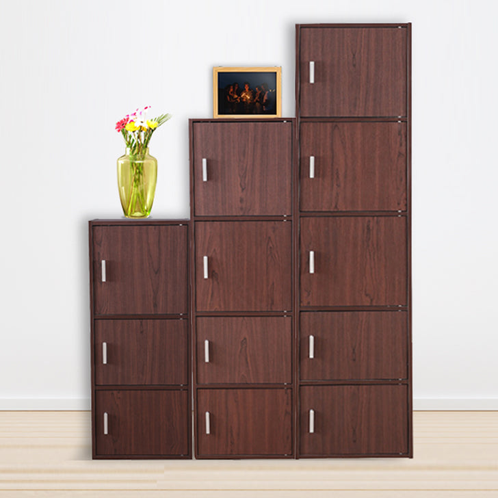 Combo - Buy Albert Engineered Wood 3 Tier + 4 Tier + 5 Tier Cabinet in Cherry Brown Colour