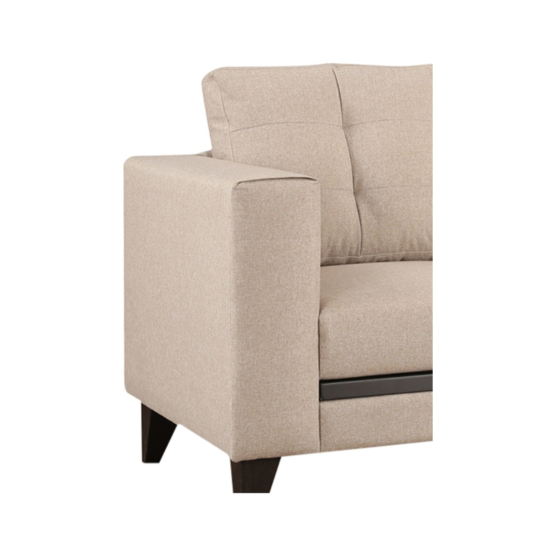 Garcia Fabric Two Seater Sofa in Beige Colour