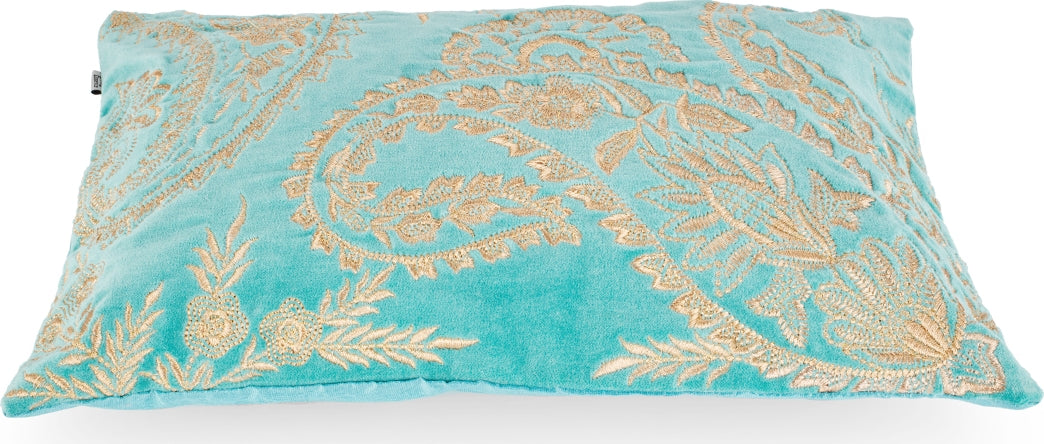 Palace Life Cushion Cover 30x45 Cm in Blue Colour