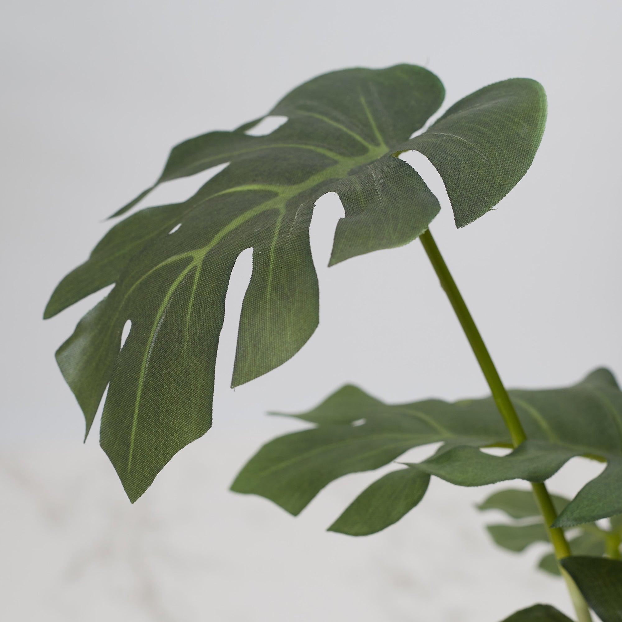 Ilana Faux Philodendron Ceramic Potted Plant 42 Cm in Green Colour