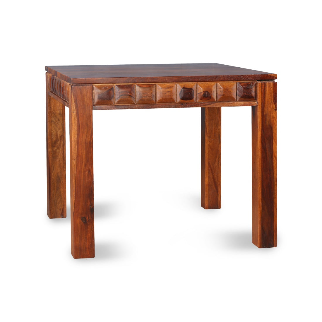 Woodrow Sheesham Wood(Rosewood) 4 Seater Dining Set in Honey Colour
