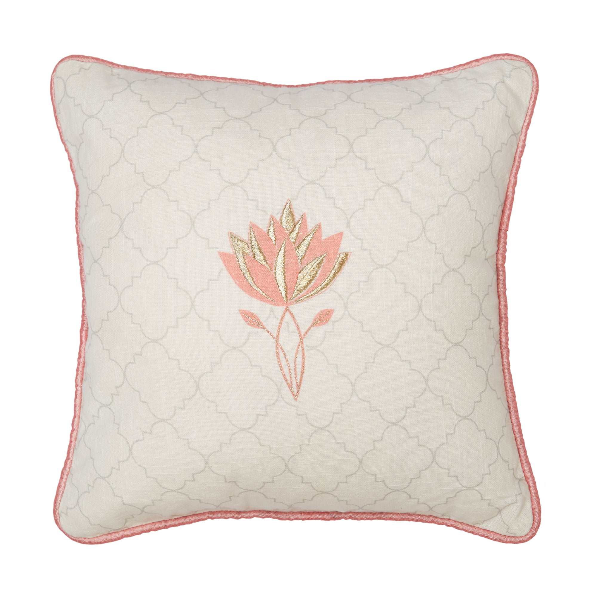 Nelumbra Cotton Cushion Cover 30x30 cm in Multi Colour