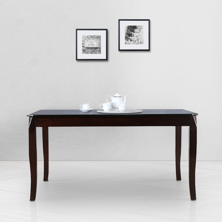 Cardiff Solidwood 6 Seater Dining Table in Expresso Colour